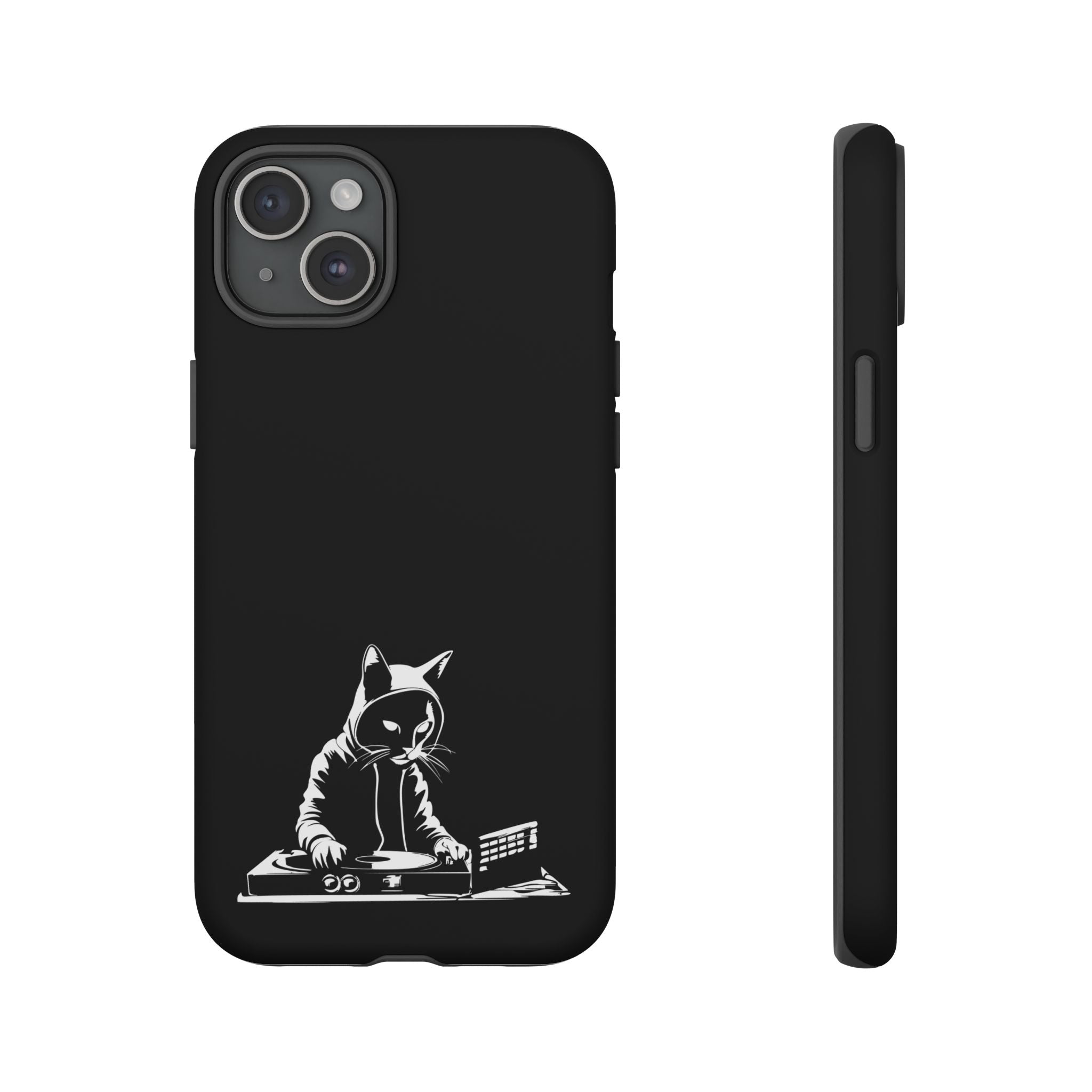 Cat DJ Phone Case | Stylish Tough Cases for Music Lovers, Gift for Cat Owners, Unique Phone Accessory, Cool Tech Gear