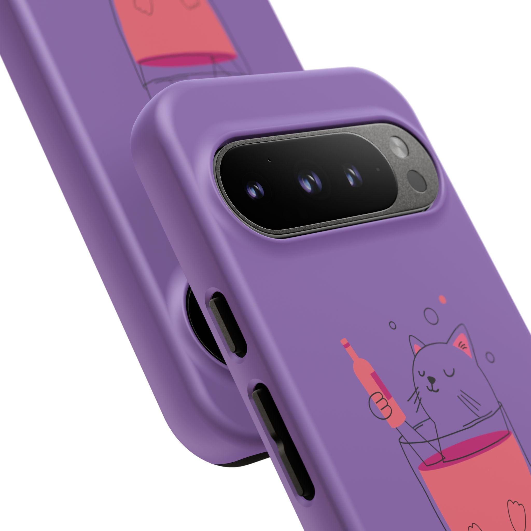 Cute Cat Phone Case, Fun Gift for Cat Lovers, Colorful Phone Cover, Pet Lover Accessory, Unique Cat Themed Case
