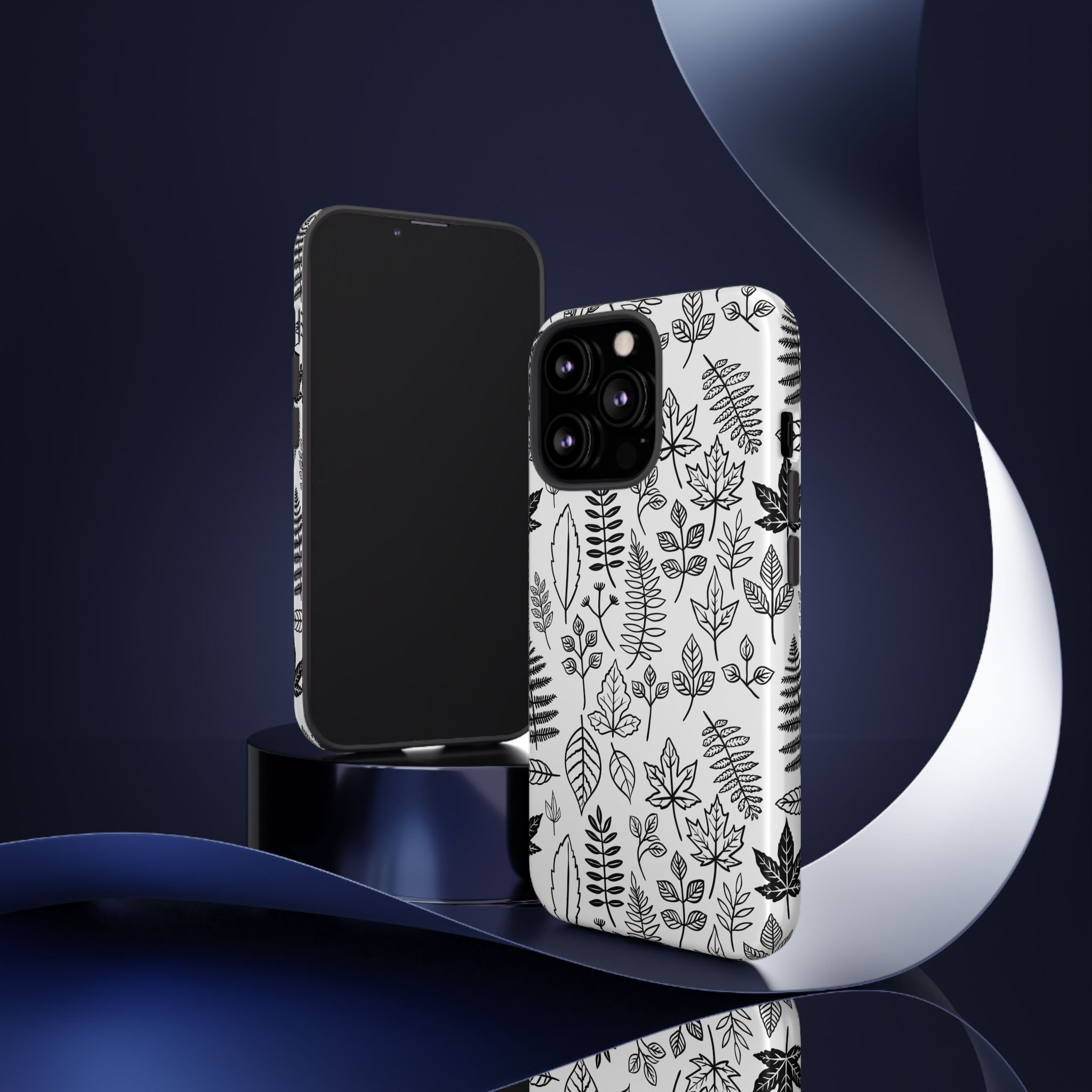 Stylish Phone Case for Nature Lovers, Botanical Design, Gift for Her, Fall Accessories, Customizable Tech Gear