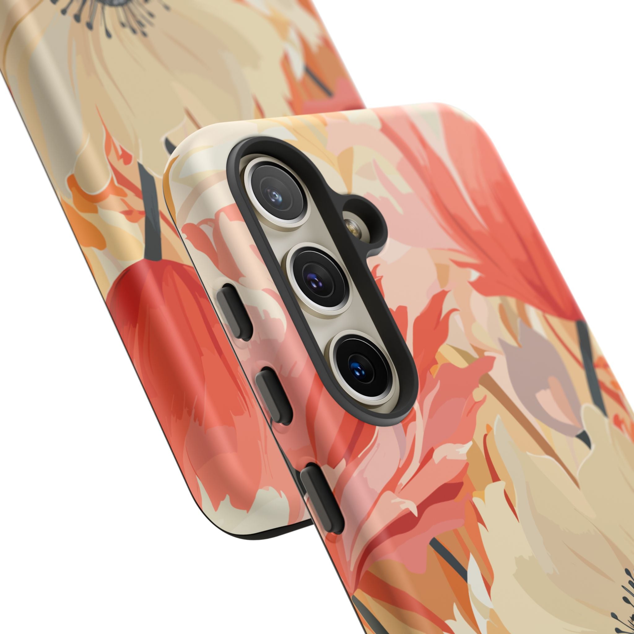 Floral Phone Case, Tough Protective Cover for Floral Lovers, Perfect Gift for Friends, Spring Celebration, Art Lovers Gift