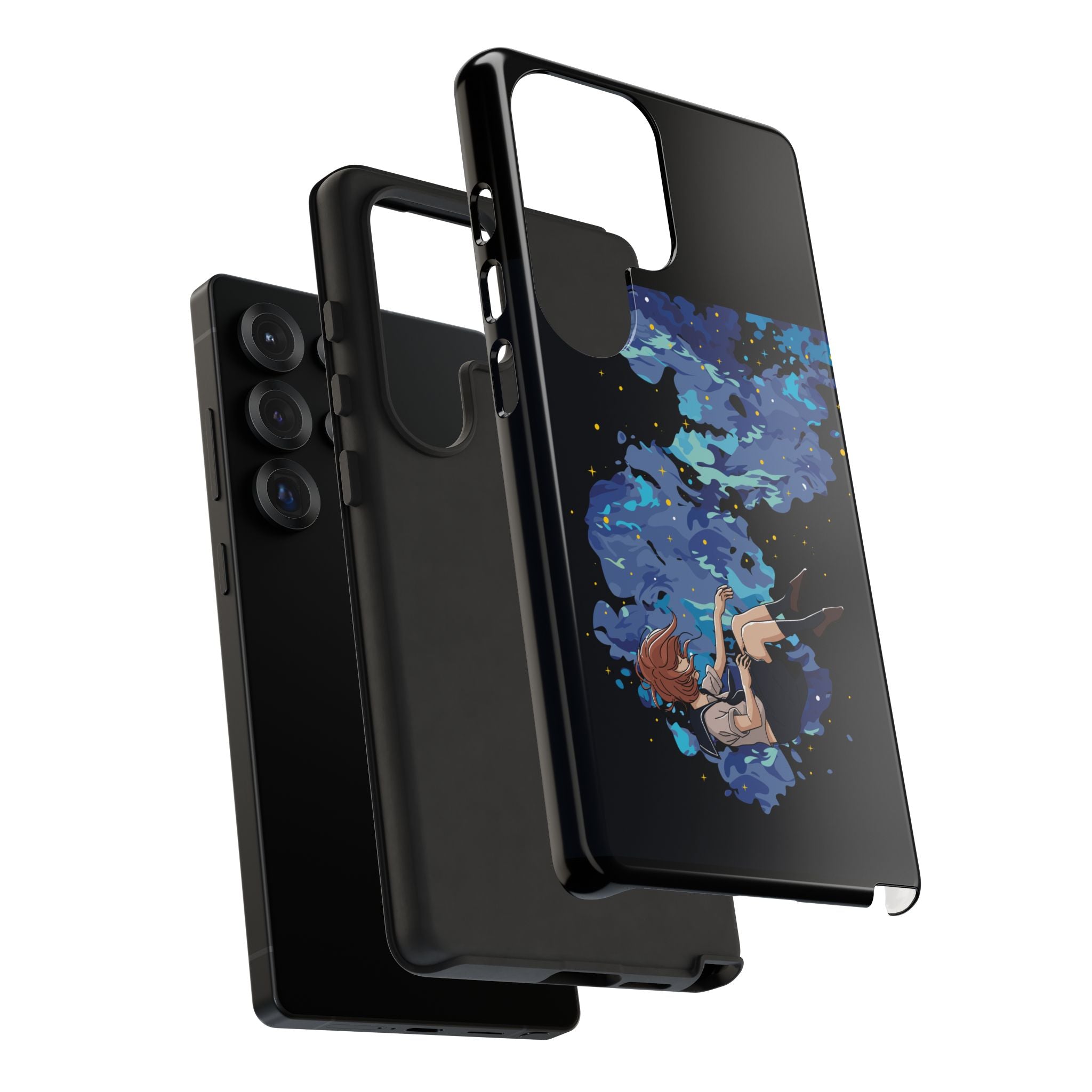 Tough Cases Phone Case - Artistic Galaxy Design, Cute Sleeve for Teens, Gift for Students, Unique Mobile Accessory, Trendy Tech Protection