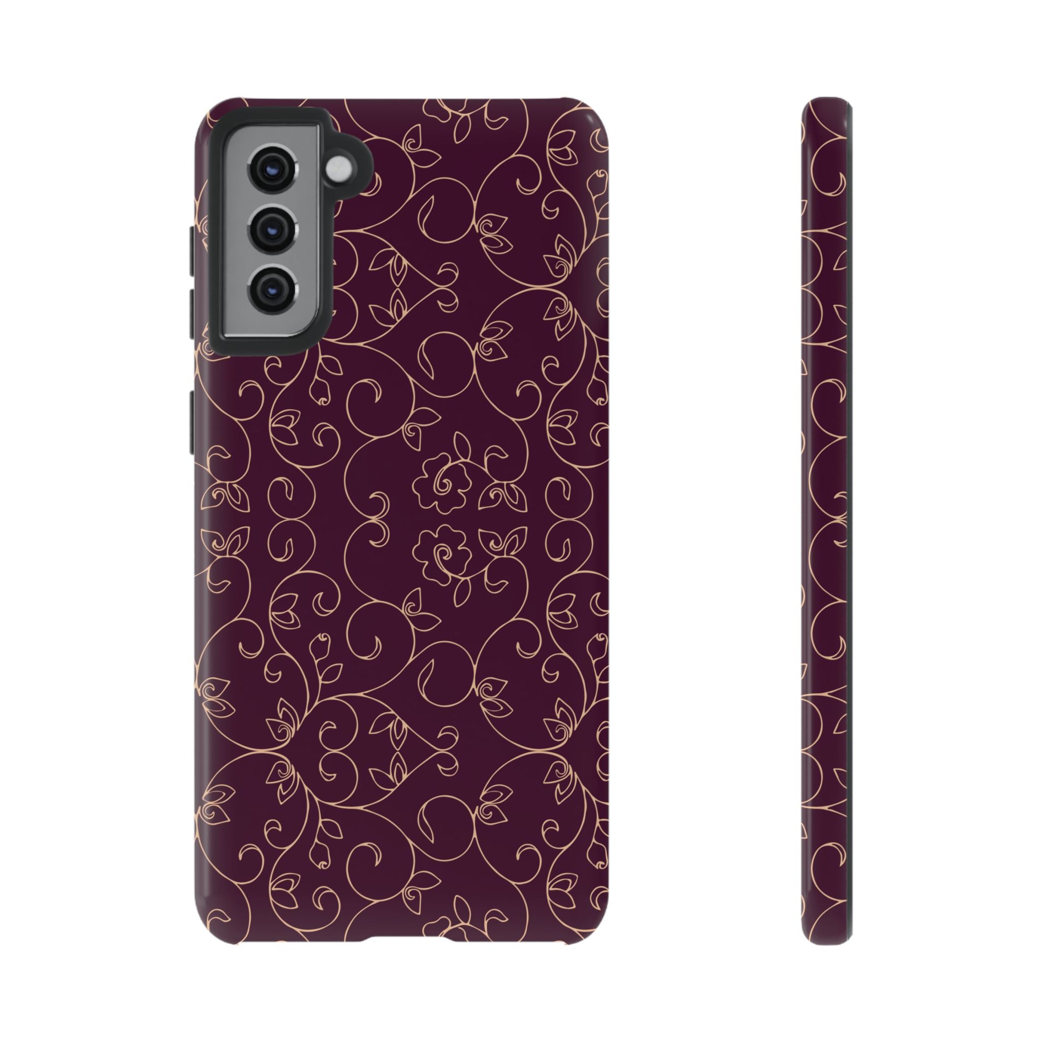Elegant Floral Phone Case | Durable Mobile Cover, Gift for Her, Floral Design, Stylish Accessory, Phone Protection