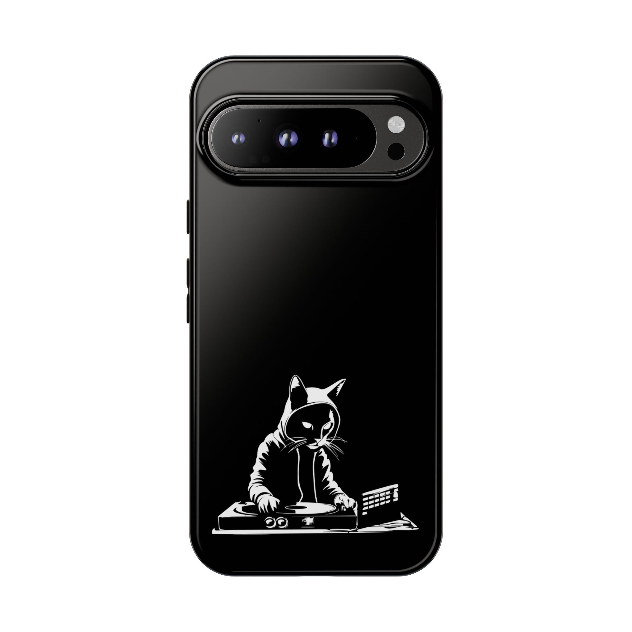 Cat DJ Phone Case | Stylish Tough Cases for Music Lovers, Gift for Cat Owners, Unique Phone Accessory, Cool Tech Gear
