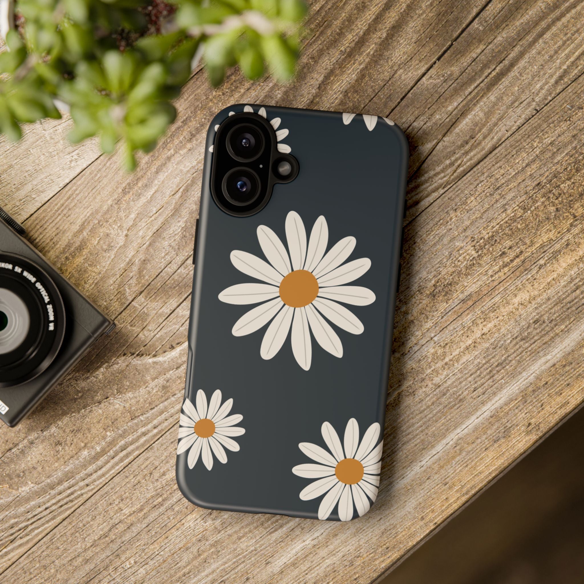 Daisy Phone Case, Floral Phone Cover, Tough Phone Case, Gift for Flower Lovers, Smartphone Accessory, Spring Design