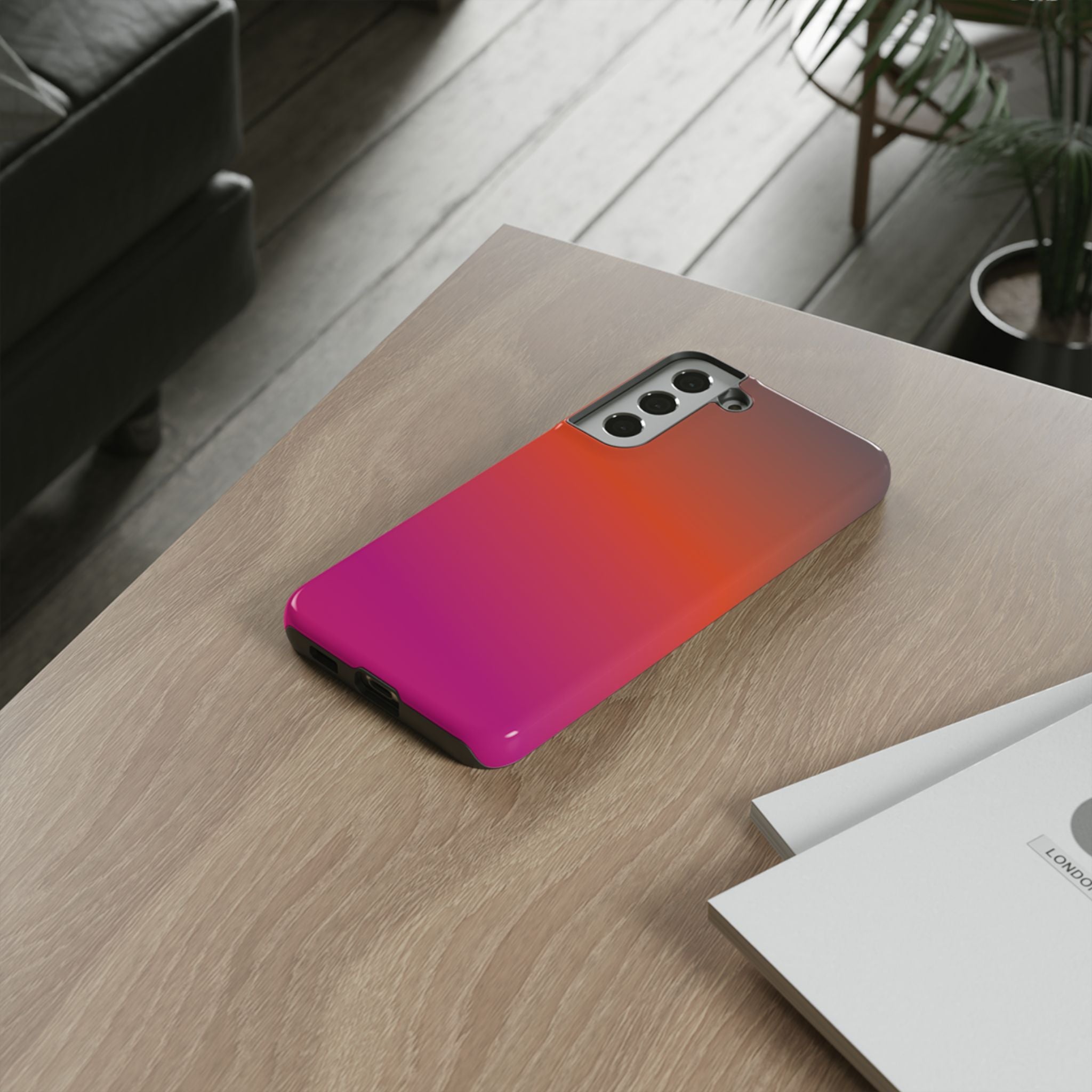 Gradient Phone Case, Custom Tough Case, Durable Phone Accessory, Vibrant Design, Gift for Tech Lovers, Birthday and Holiday Present