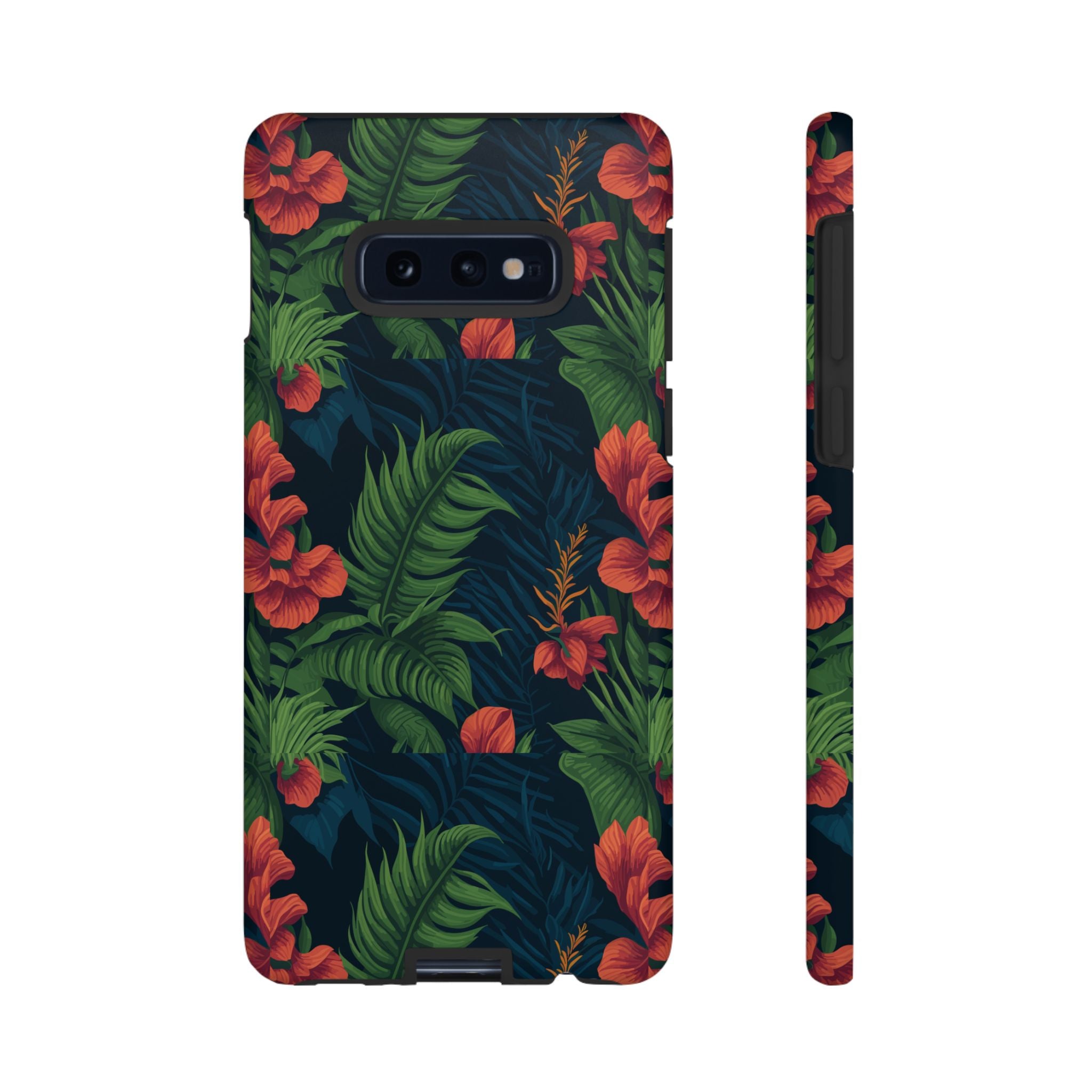Tropical Phone Case with Floral Design, Eco-Friendly Protection for Summer Vibes, Ideal Gift for Nature Lovers, Vibrant Background