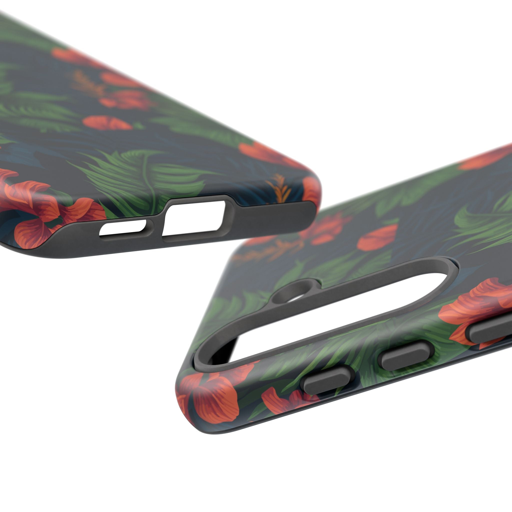 Tropical Phone Case with Floral Design, Eco-Friendly Protection for Summer Vibes, Ideal Gift for Nature Lovers, Vibrant Background