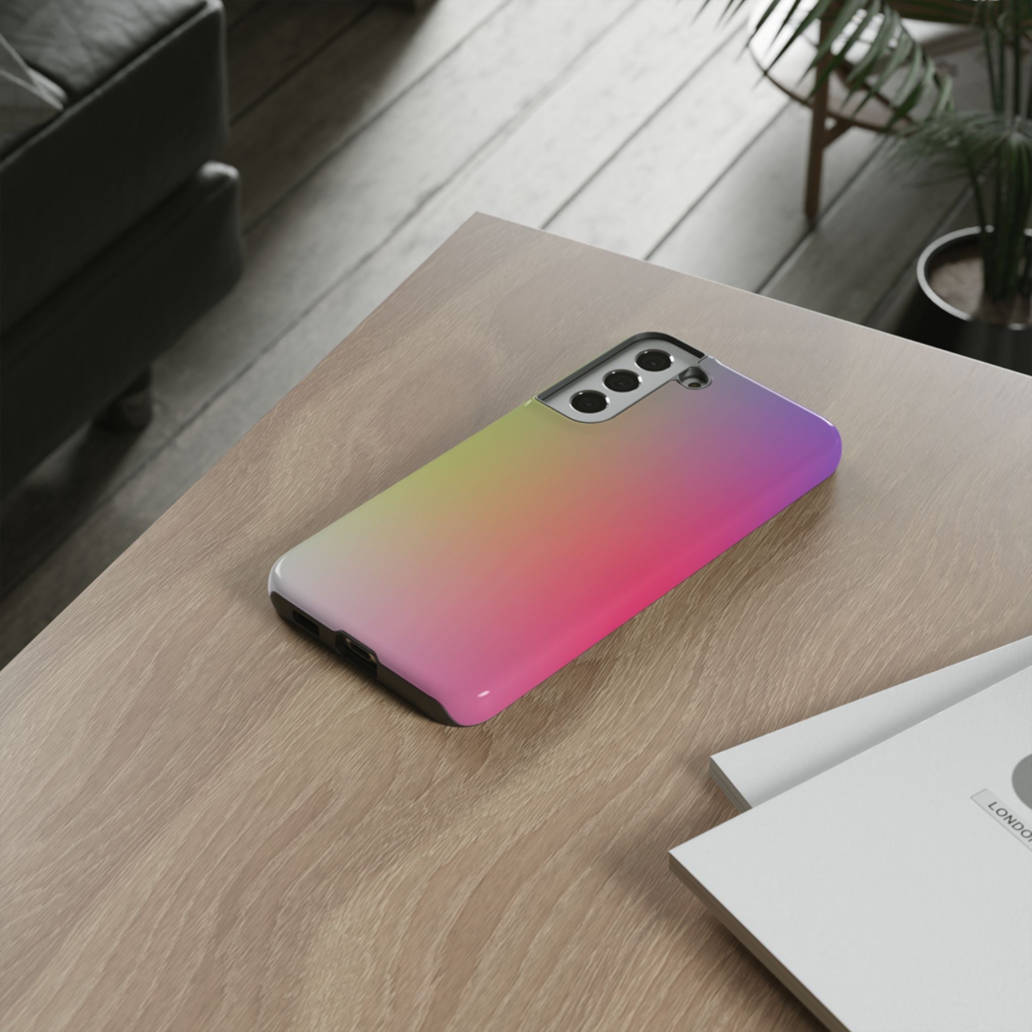 Gradient Phone Case, Tough Cases, Colorful Tech Accessory, Modern Phone Protection, Trendy Gift for Friends, Birthday, Holidays