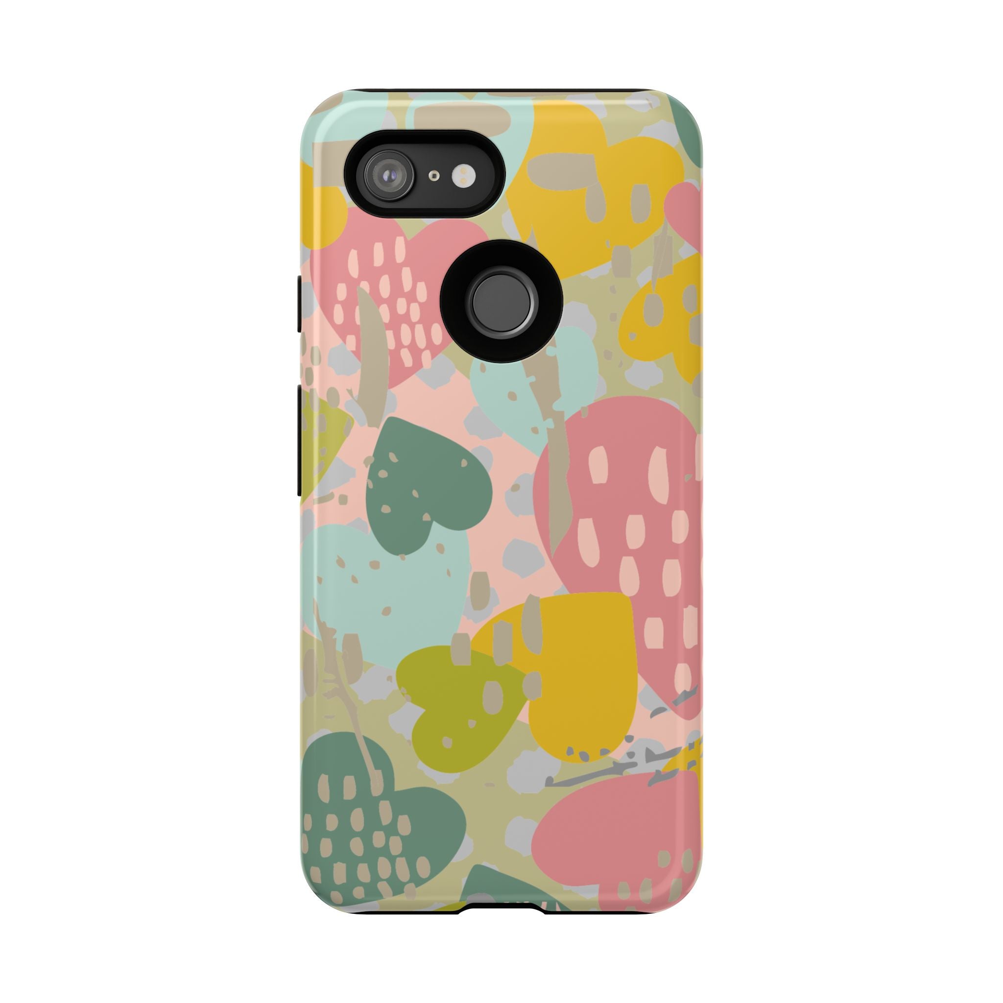 Colorful Heart Phone Case, Tough Cases for Women, Cute Phone Accessories, Gift for Her, Trends for Teens, Valentine's Day Gift