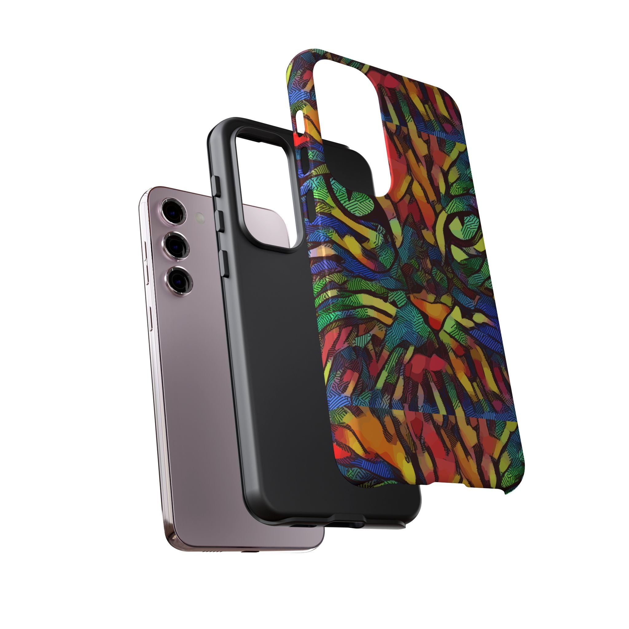 Colorful Phone Cases for Vibrant Style - Tough Cases, Unique Gifts, Animal Print, Artistic Design, Phone Accessories, Eco-Friendly