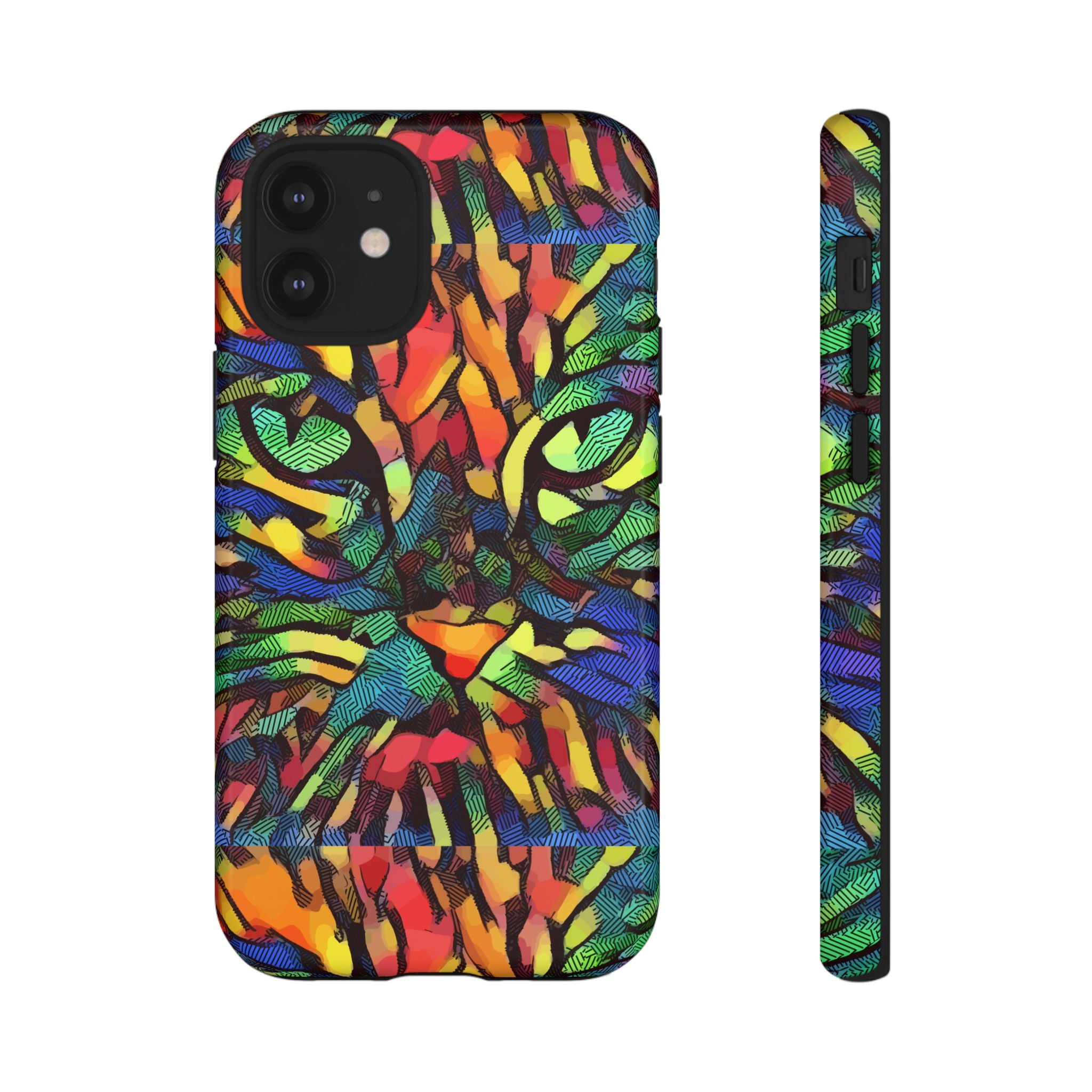 Colorful Phone Cases for Vibrant Style - Tough Cases, Unique Gifts, Animal Print, Artistic Design, Phone Accessories, Eco-Friendly