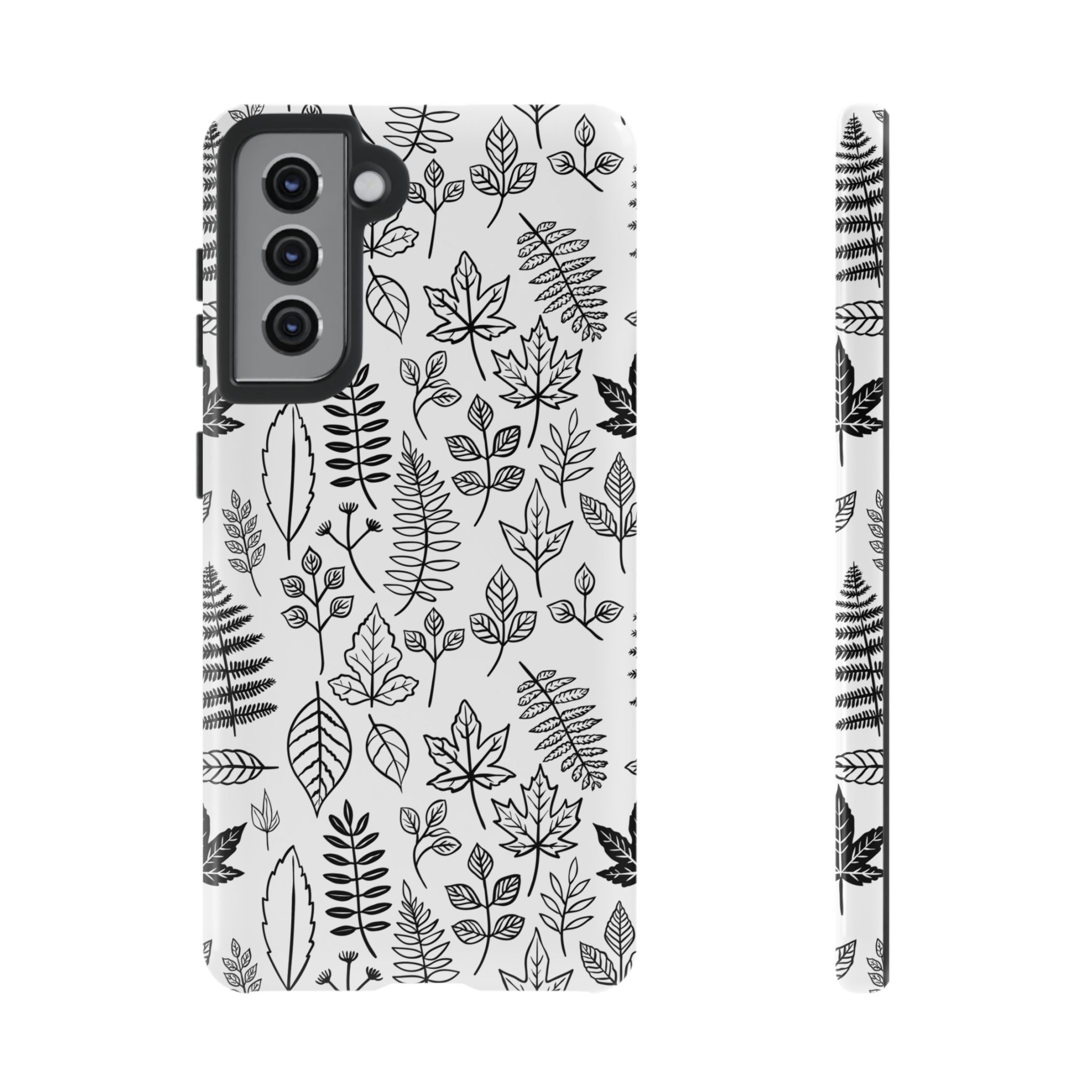 Stylish Phone Case for Nature Lovers, Botanical Design, Gift for Her, Fall Accessories, Customizable Tech Gear