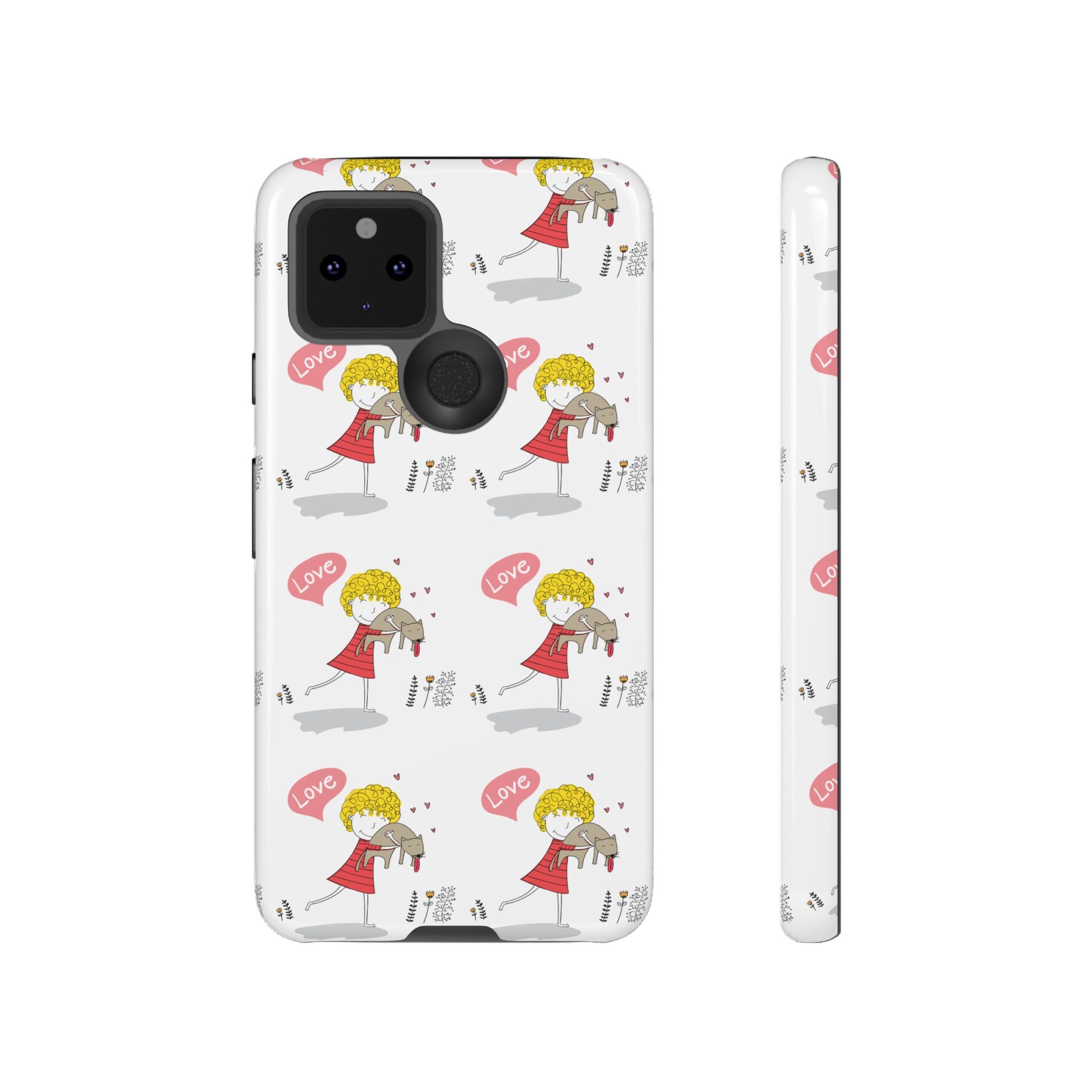 Love-Themed Phone Case | Cute Pet Lover Accessory, Perfect Gift for Birthdays, Anniversaries, Animal Lovers, Valentine's Day
