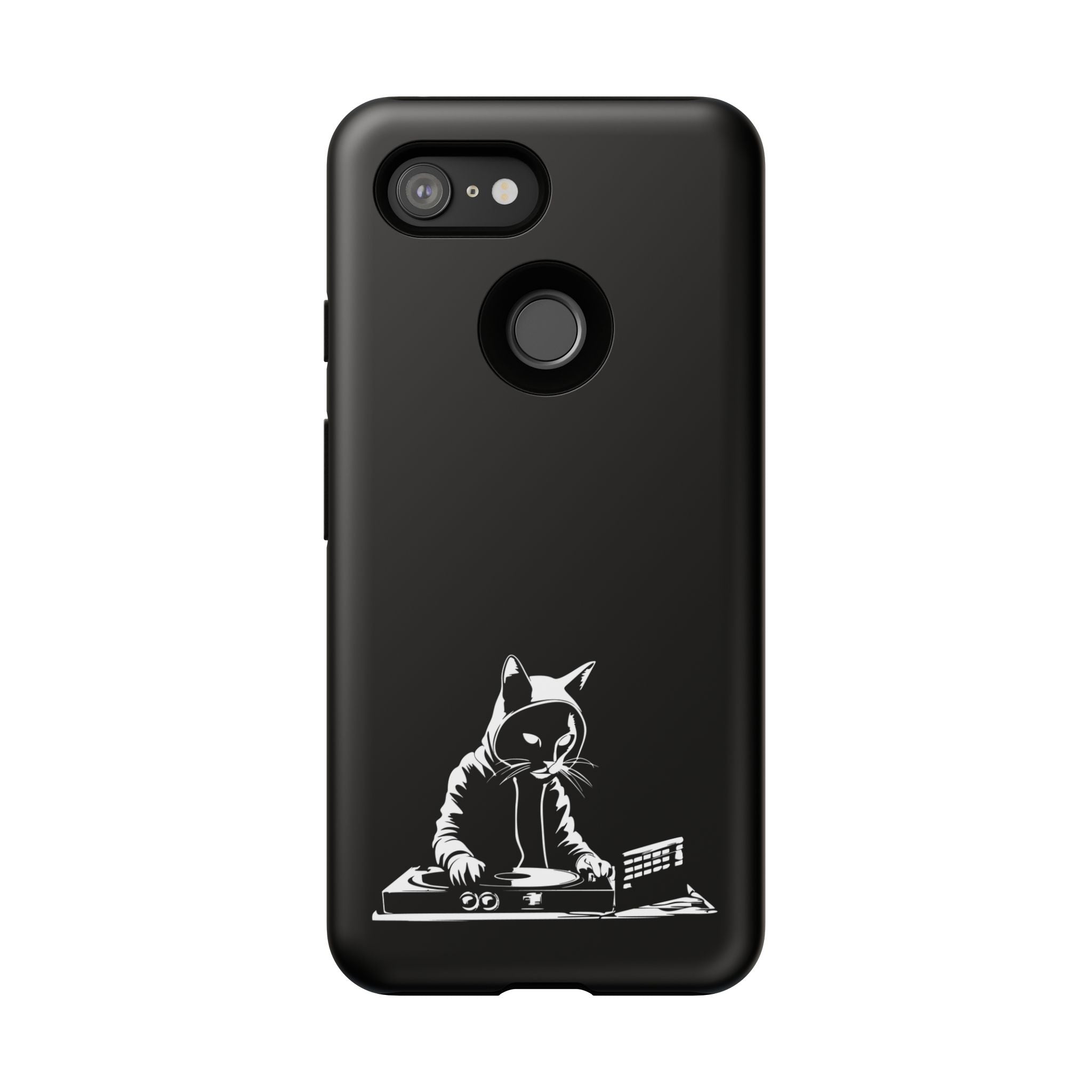 Cat DJ Phone Case | Stylish Tough Cases for Music Lovers, Gift for Cat Owners, Unique Phone Accessory, Cool Tech Gear