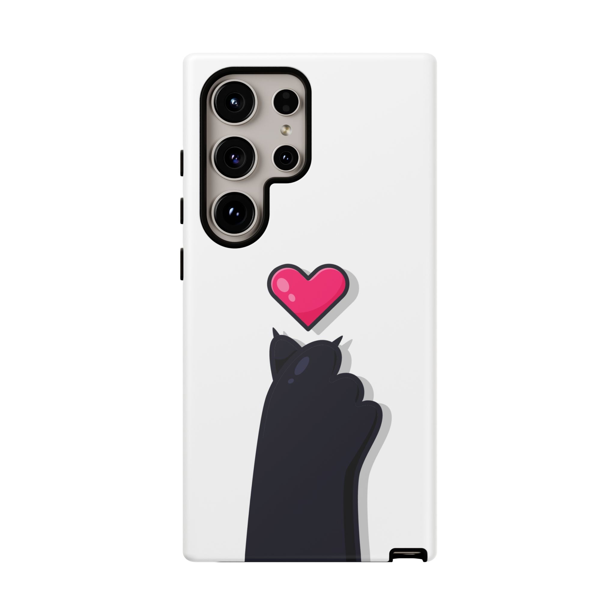 Cute Cat Love Phone Case, Tough Cell Phone Cover, Animal Lover Gifts, Pet Parent Accessories, Valentine's Day Essentials