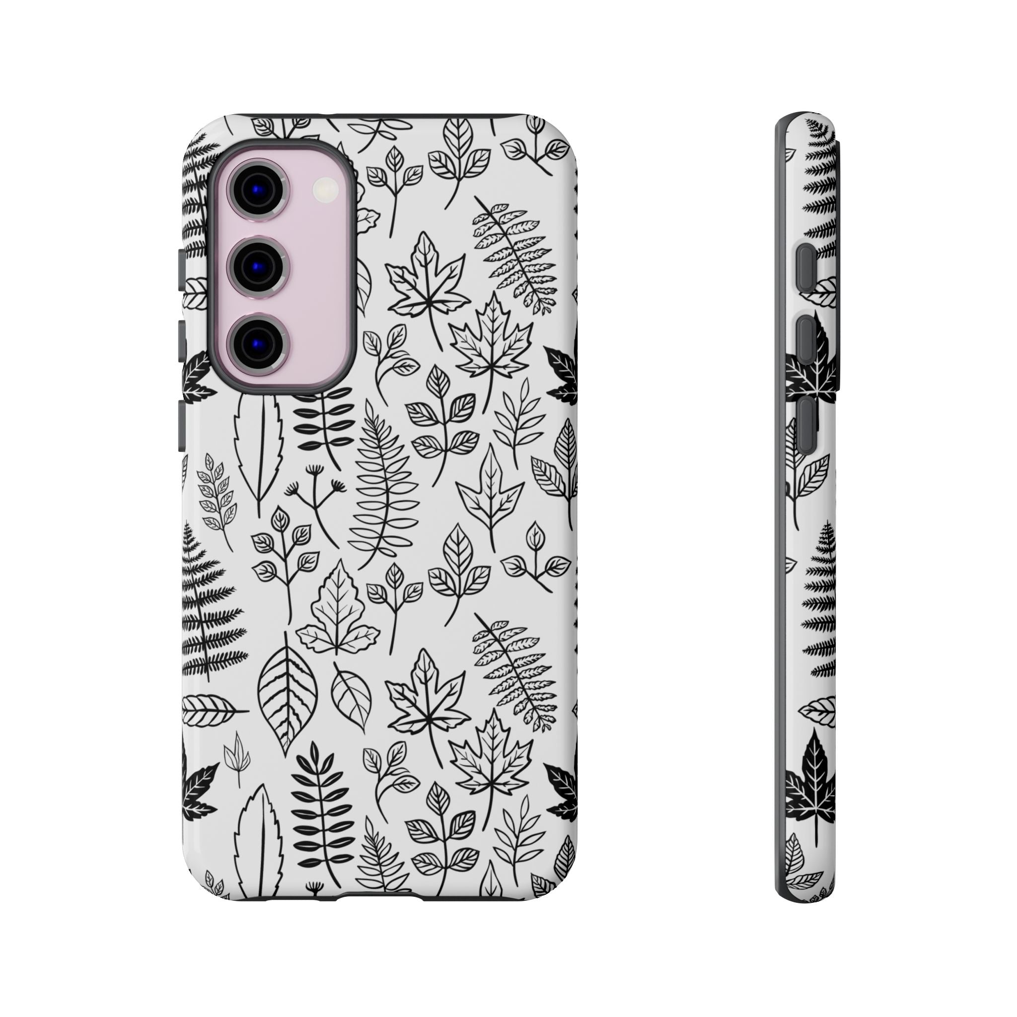 Stylish Phone Case for Nature Lovers, Botanical Design, Gift for Her, Fall Accessories, Customizable Tech Gear