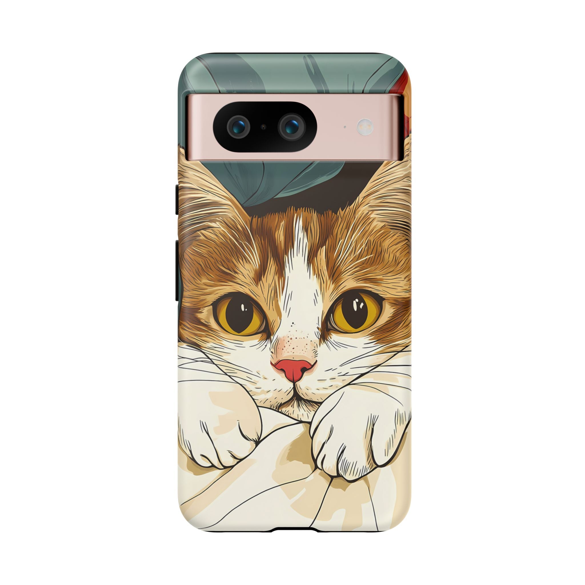 Cute Cat Phone Case - Ideal for Cat Lovers, Pet Owners, Birthday Gifts, Smartphone Accessories, Funny Pet Humor