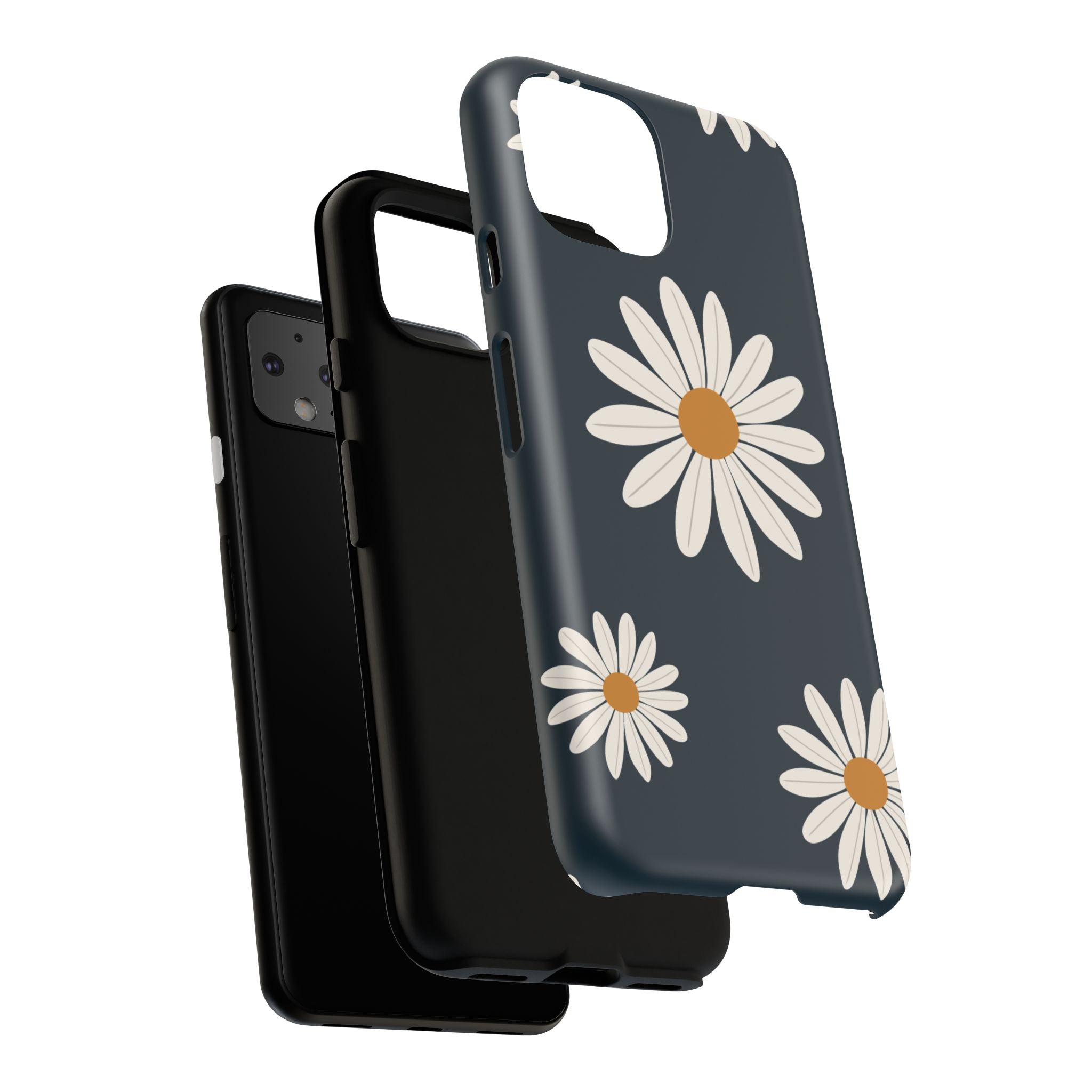 Daisy Phone Case, Floral Phone Cover, Tough Phone Case, Gift for Flower Lovers, Smartphone Accessory, Spring Design