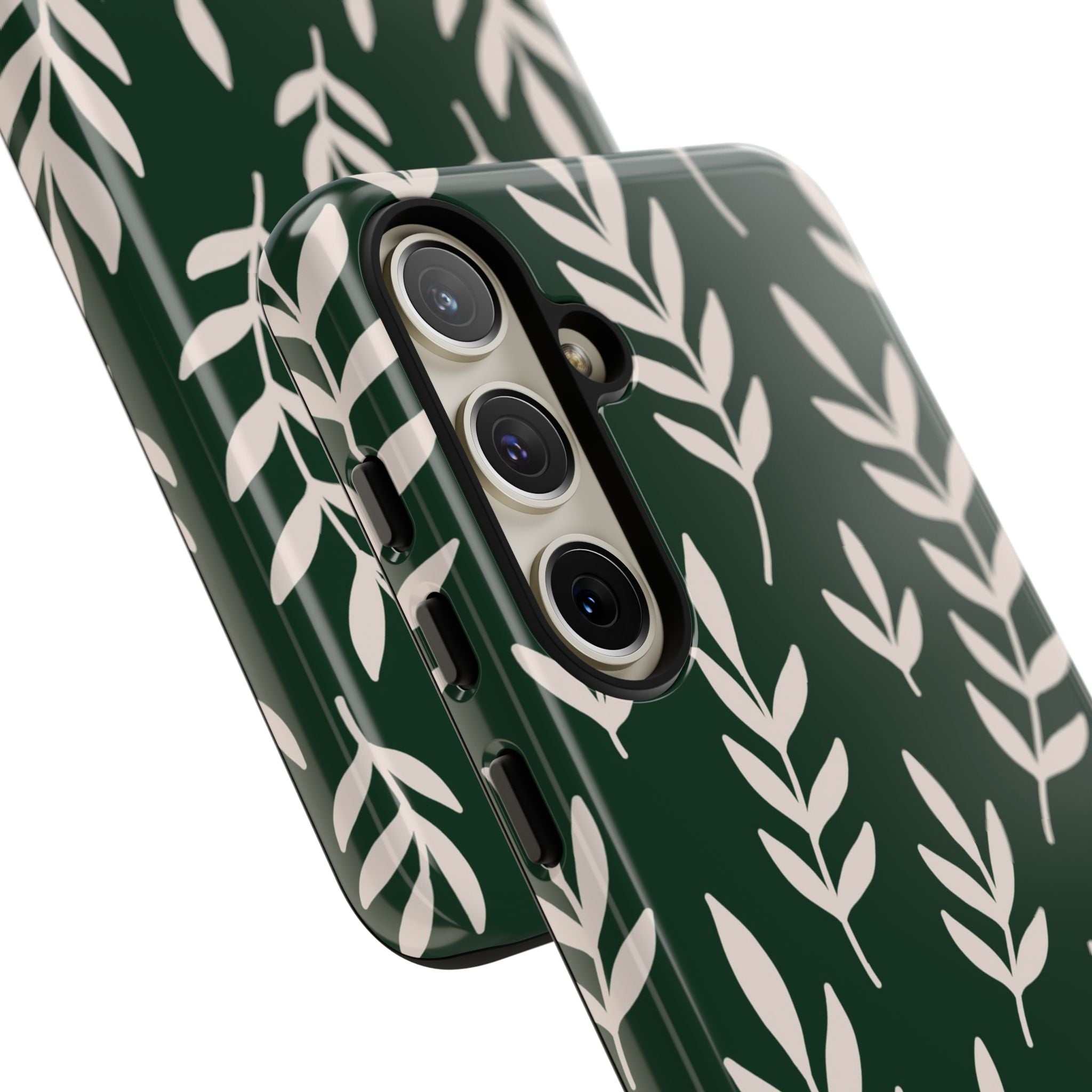 Leafy Phone Case, Tough Cases for Nature Lovers, Green Leaf Design, Eco-Friendly, Stylish Mobile Cover, Gift for Her