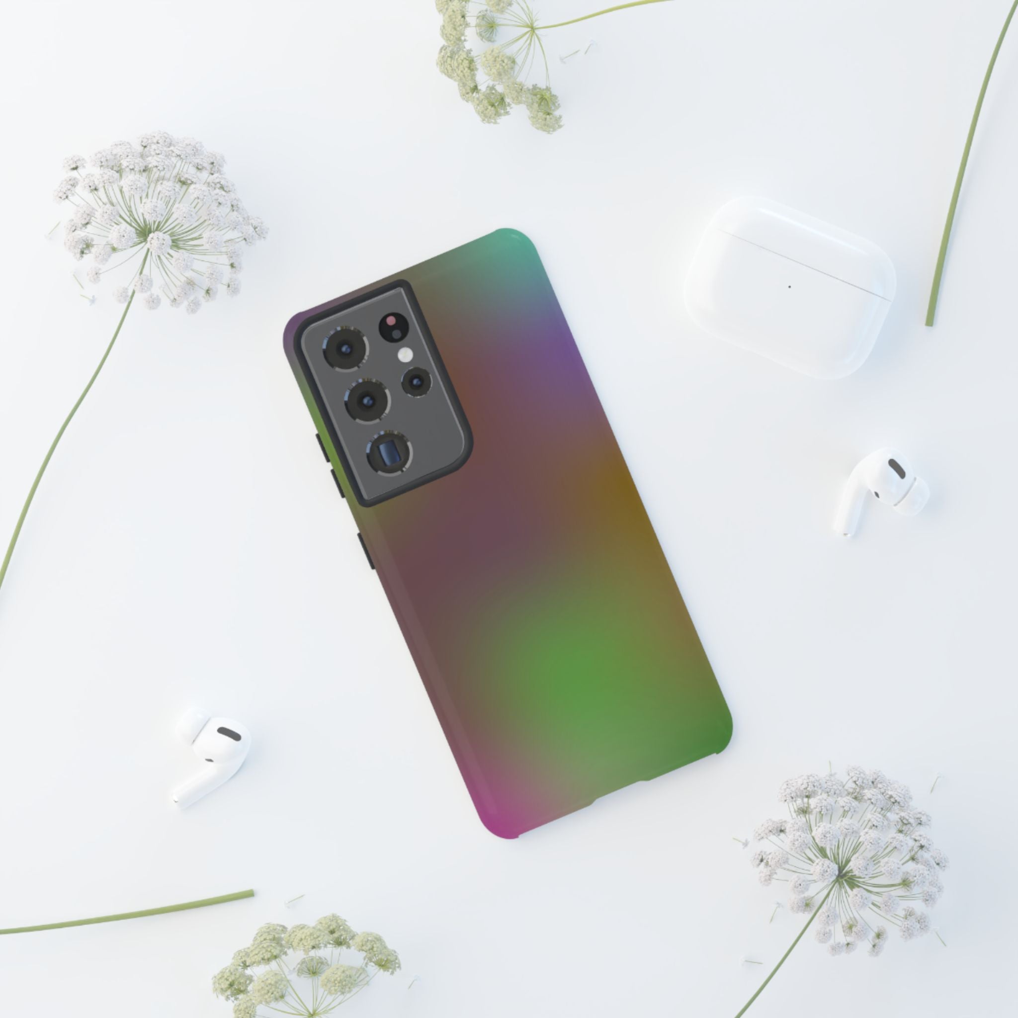 Colorful Gradient Phone Case, Tough Cases for Protection, Stylish Mobile Cover, Unique Gift, Modern Tech Accessory