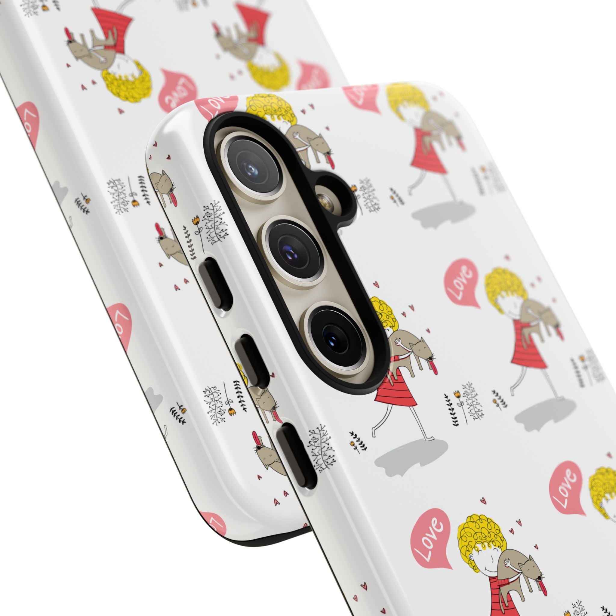 Love-Themed Phone Case | Cute Pet Lover Accessory, Perfect Gift for Birthdays, Anniversaries, Animal Lovers, Valentine's Day