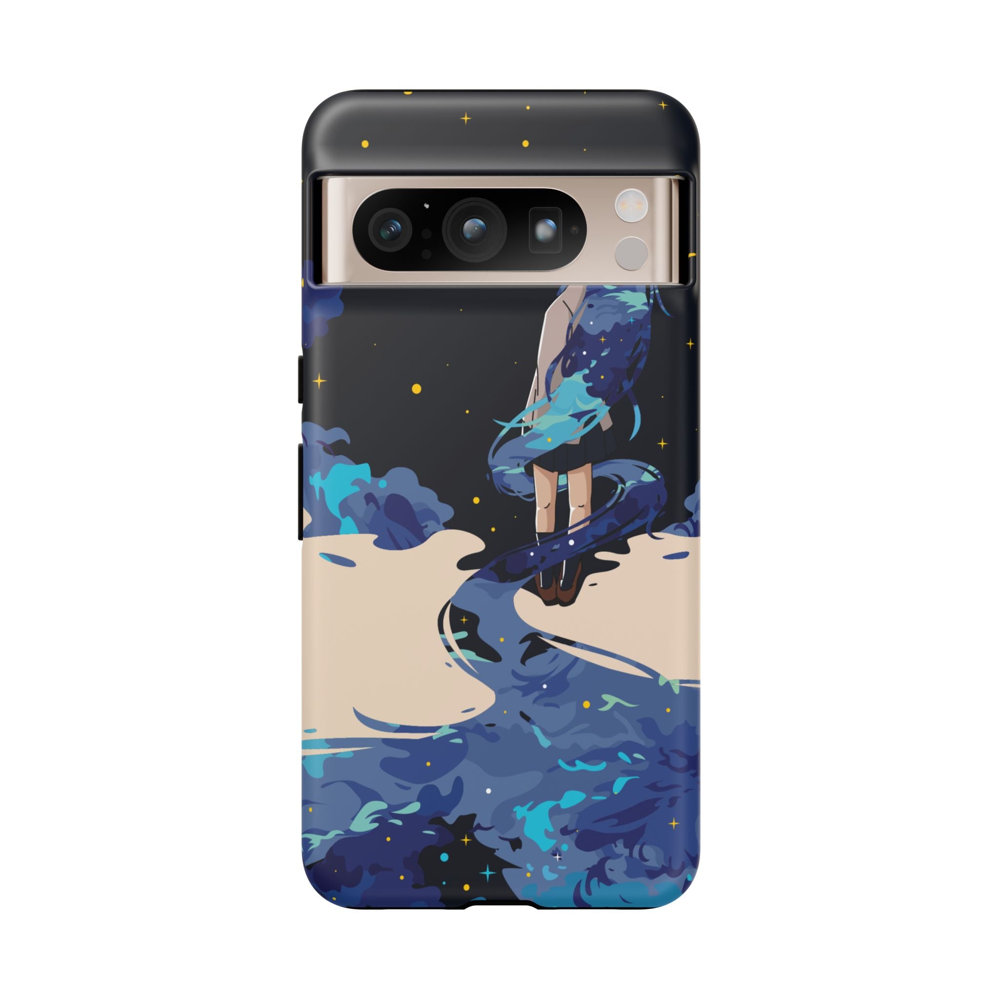 Galaxy-Inspired Phone Case, Celestial Design, Tough Phone Cover, Gift for Space Lovers, Artsy Accessories, Unique Merchandise