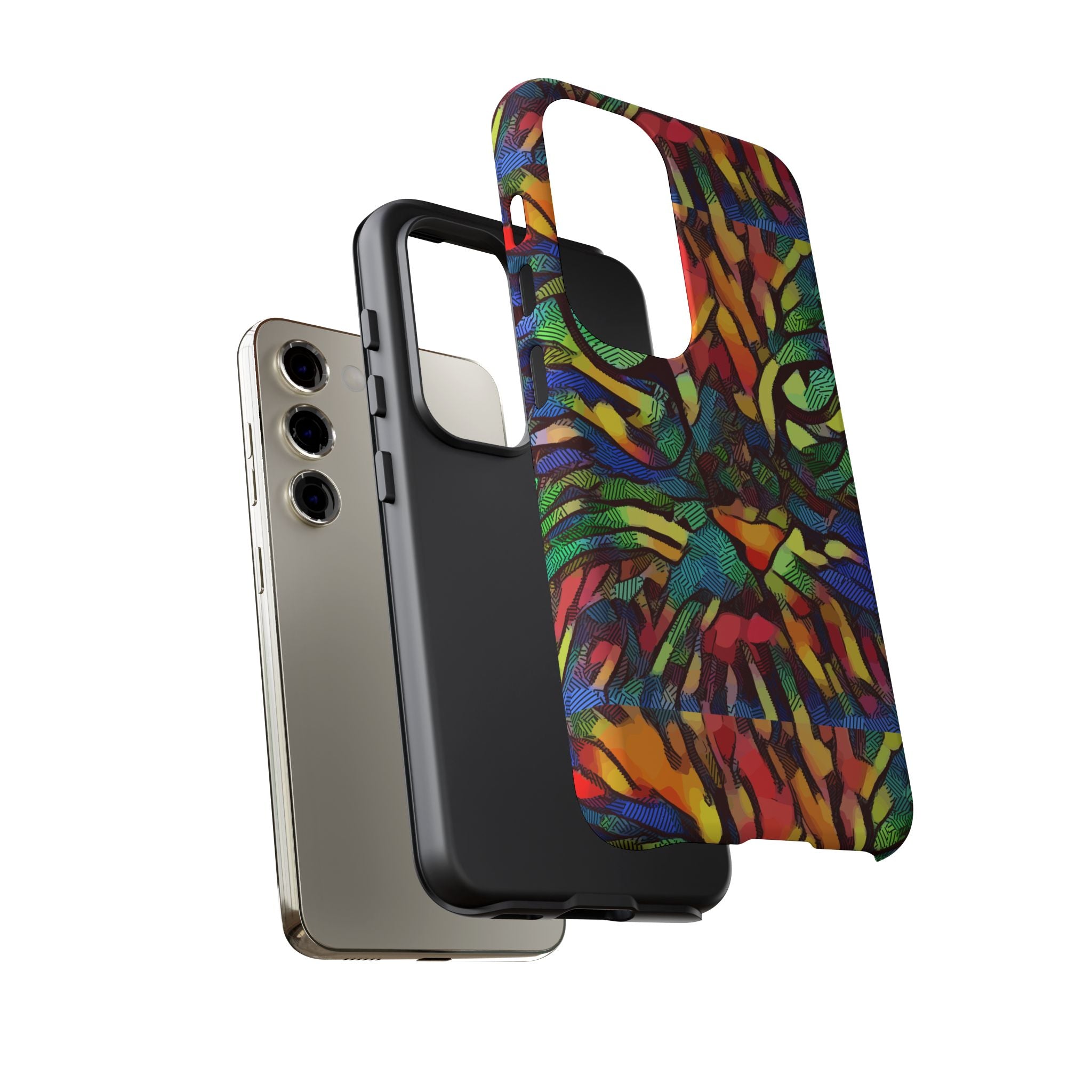 Colorful Phone Cases for Vibrant Style - Tough Cases, Unique Gifts, Animal Print, Artistic Design, Phone Accessories, Eco-Friendly