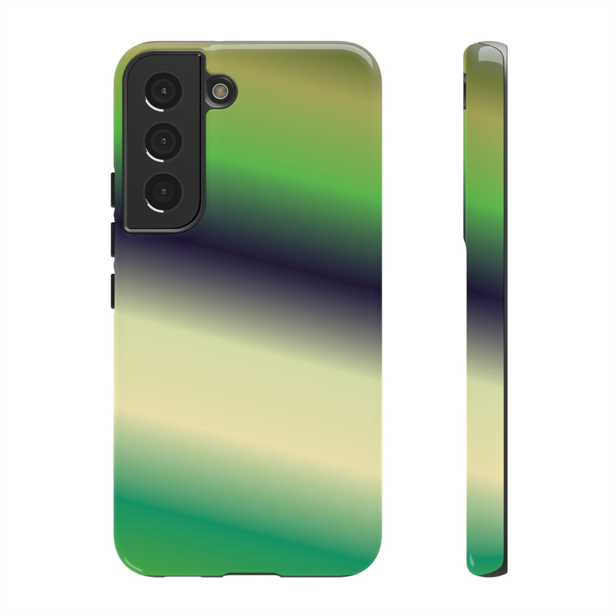 Gradient Phone Case - Tough Cases, Unique Cell Phone Cover, Stylish Tech Accessories, Green and Black Gradient, Perfect Gift