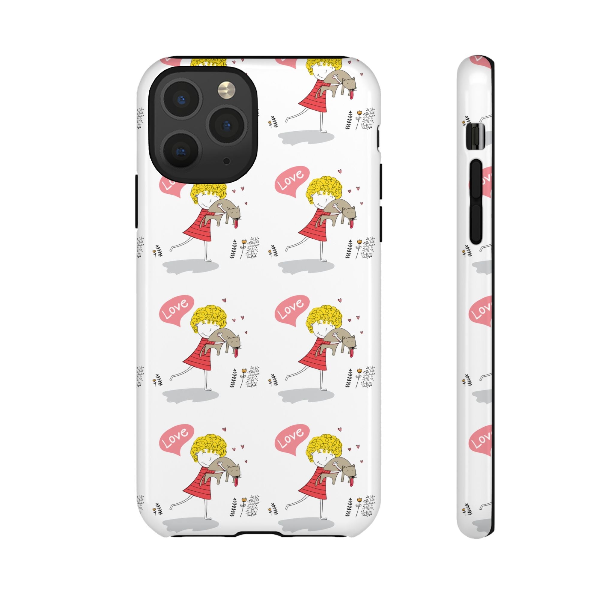Love-Themed Phone Case | Cute Pet Lover Accessory, Perfect Gift for Birthdays, Anniversaries, Animal Lovers, Valentine's Day