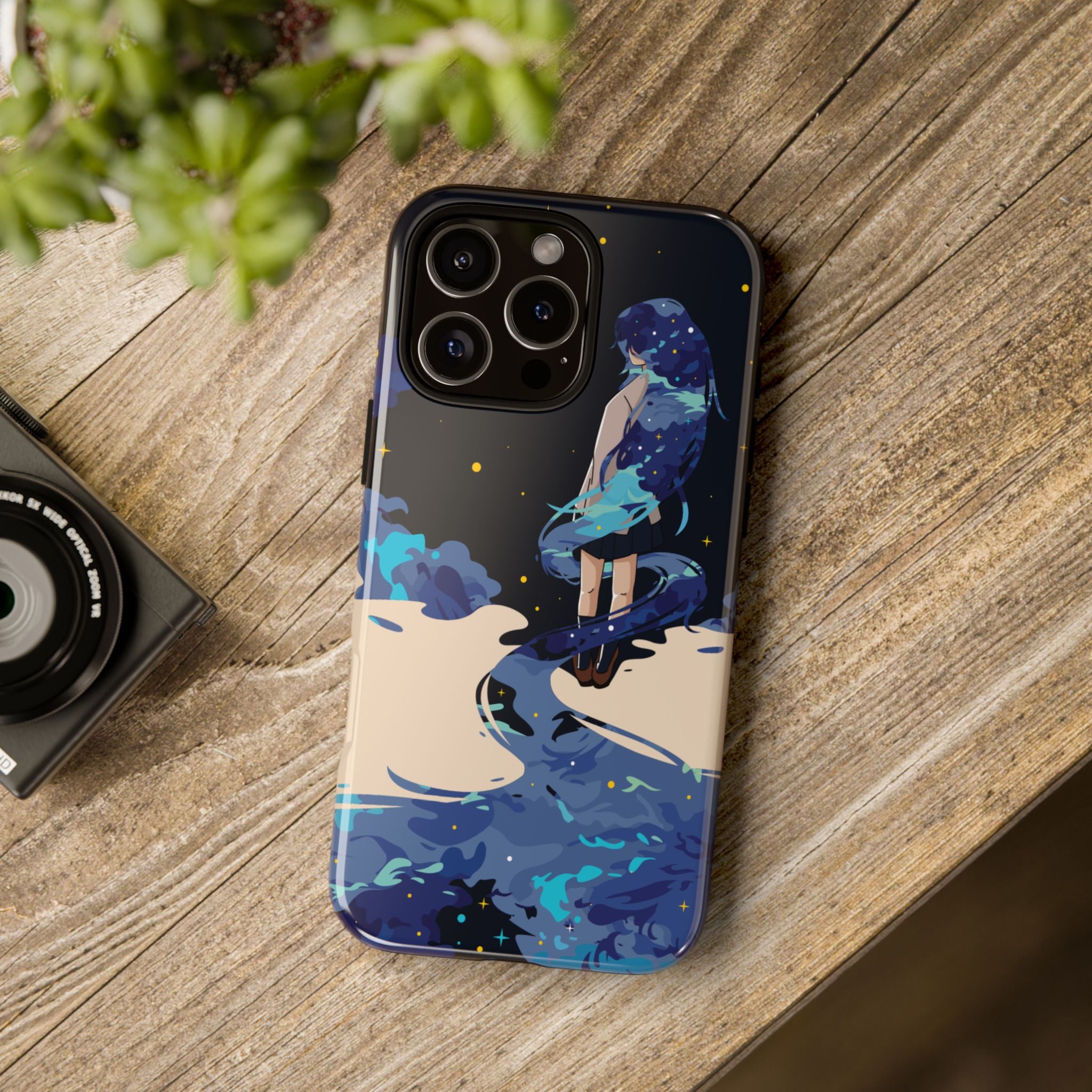 Galaxy-Inspired Phone Case, Celestial Design, Tough Phone Cover, Gift for Space Lovers, Artsy Accessories, Unique Merchandise