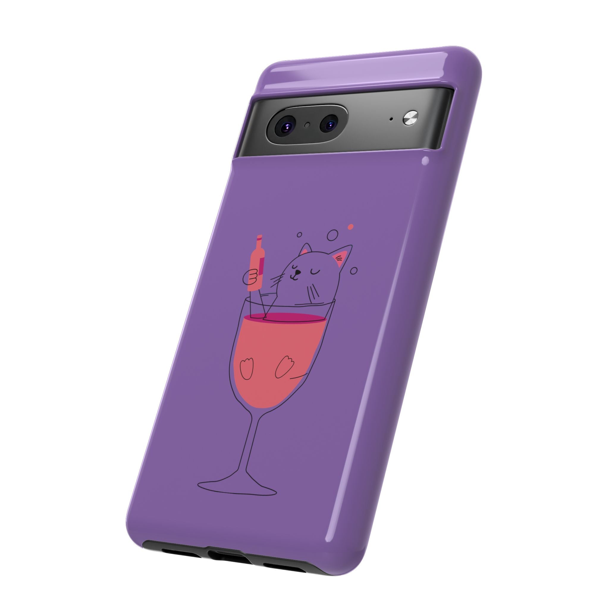 Cute Cat Phone Case, Fun Gift for Cat Lovers, Colorful Phone Cover, Pet Lover Accessory, Unique Cat Themed Case