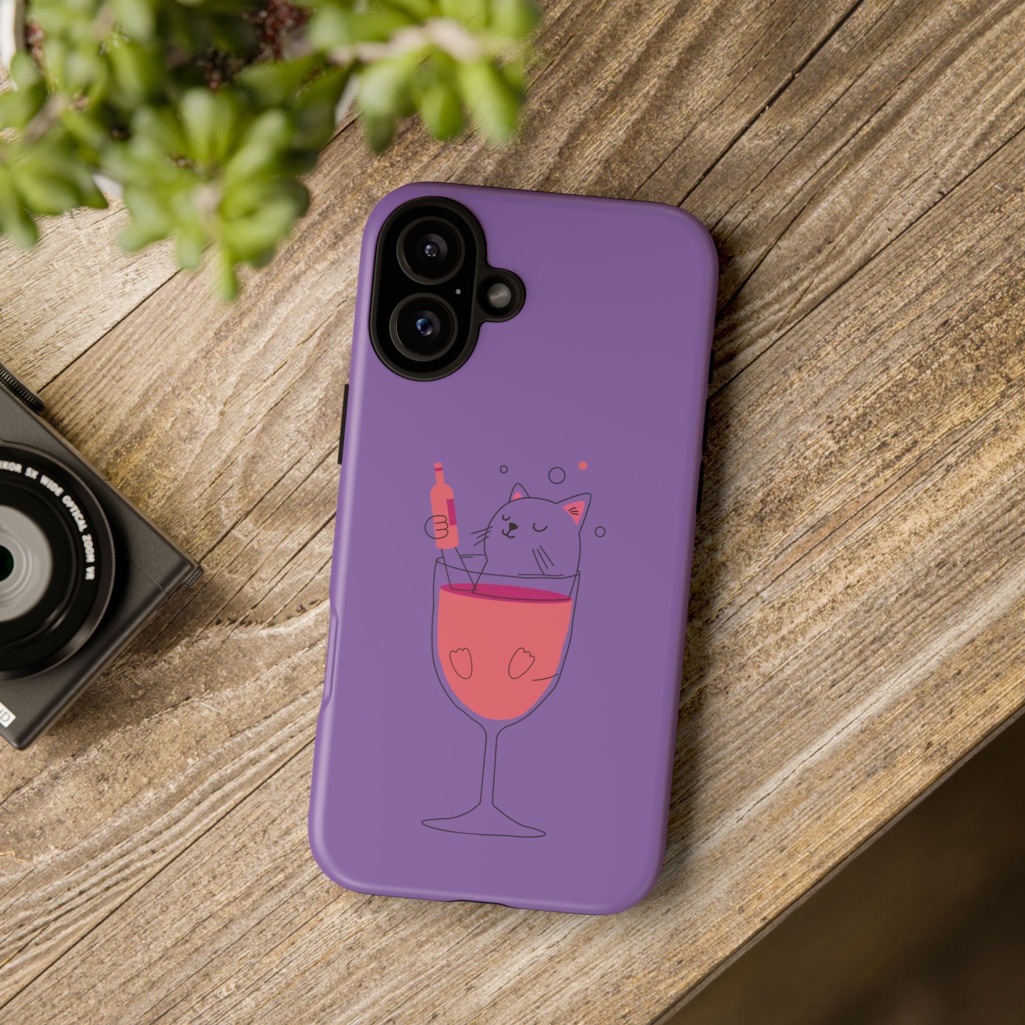 Cute Cat Phone Case, Fun Gift for Cat Lovers, Colorful Phone Cover, Pet Lover Accessory, Unique Cat Themed Case