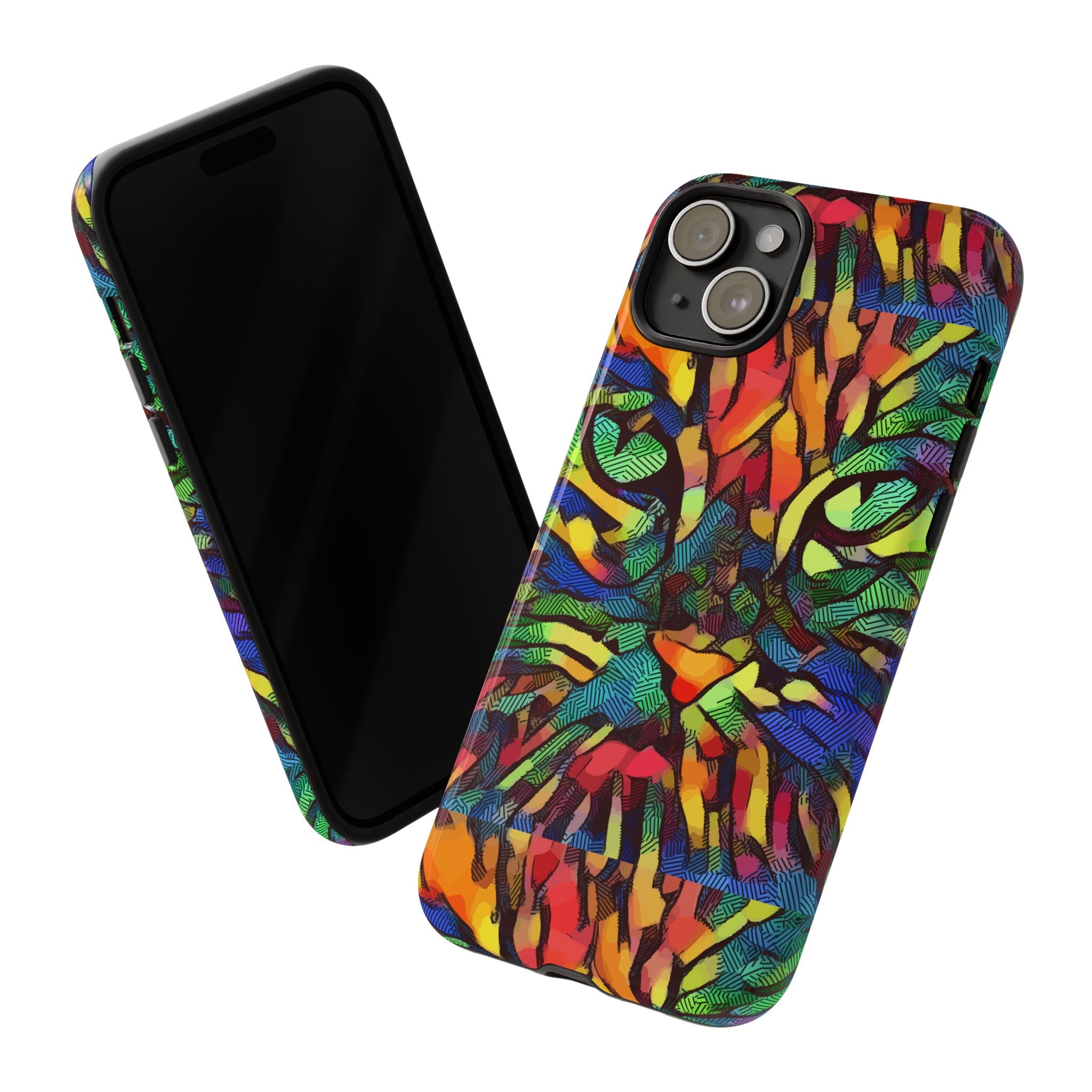 Colorful Phone Cases for Vibrant Style - Tough Cases, Unique Gifts, Animal Print, Artistic Design, Phone Accessories, Eco-Friendly