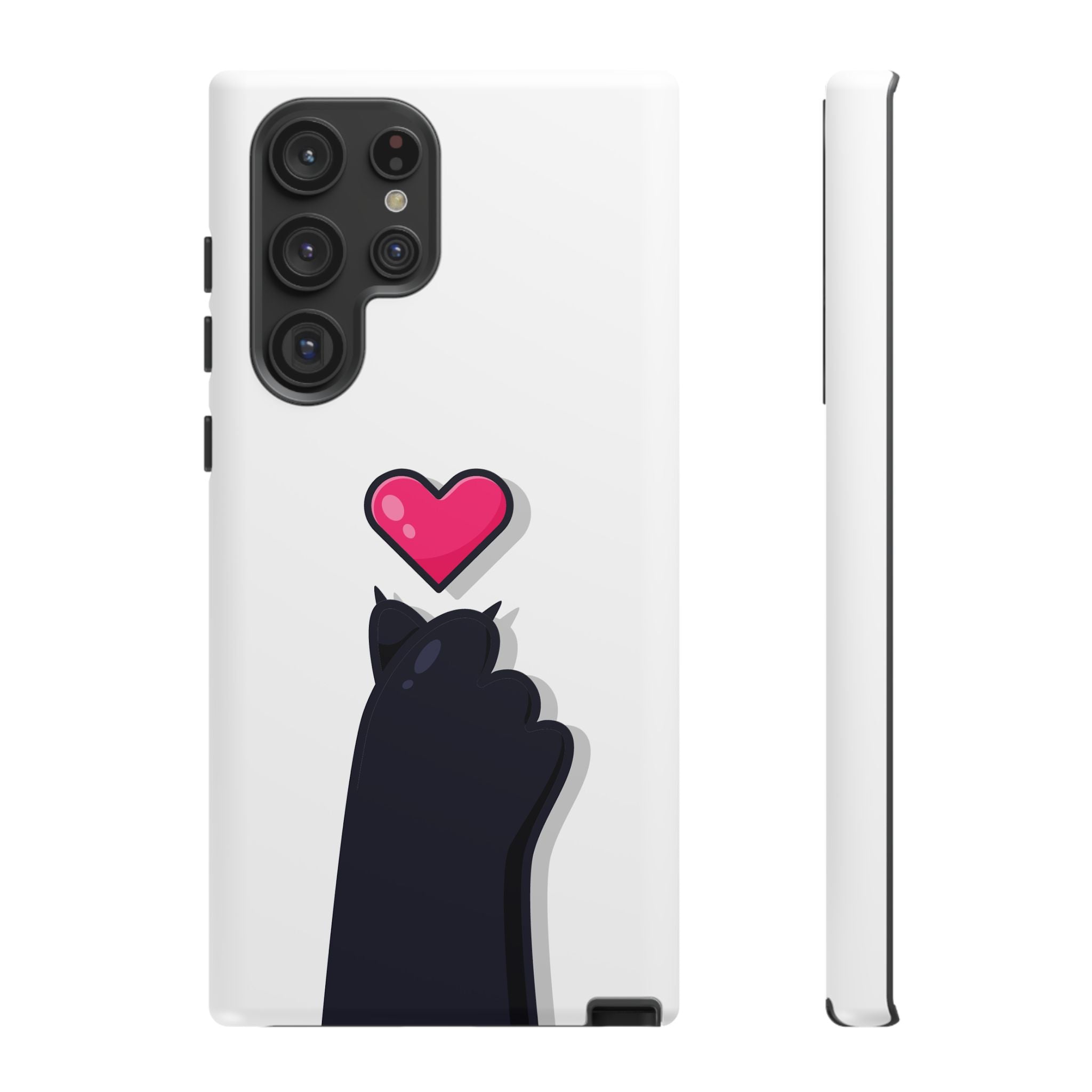 Cute Cat Love Phone Case, Tough Cell Phone Cover, Animal Lover Gifts, Pet Parent Accessories, Valentine's Day Essentials