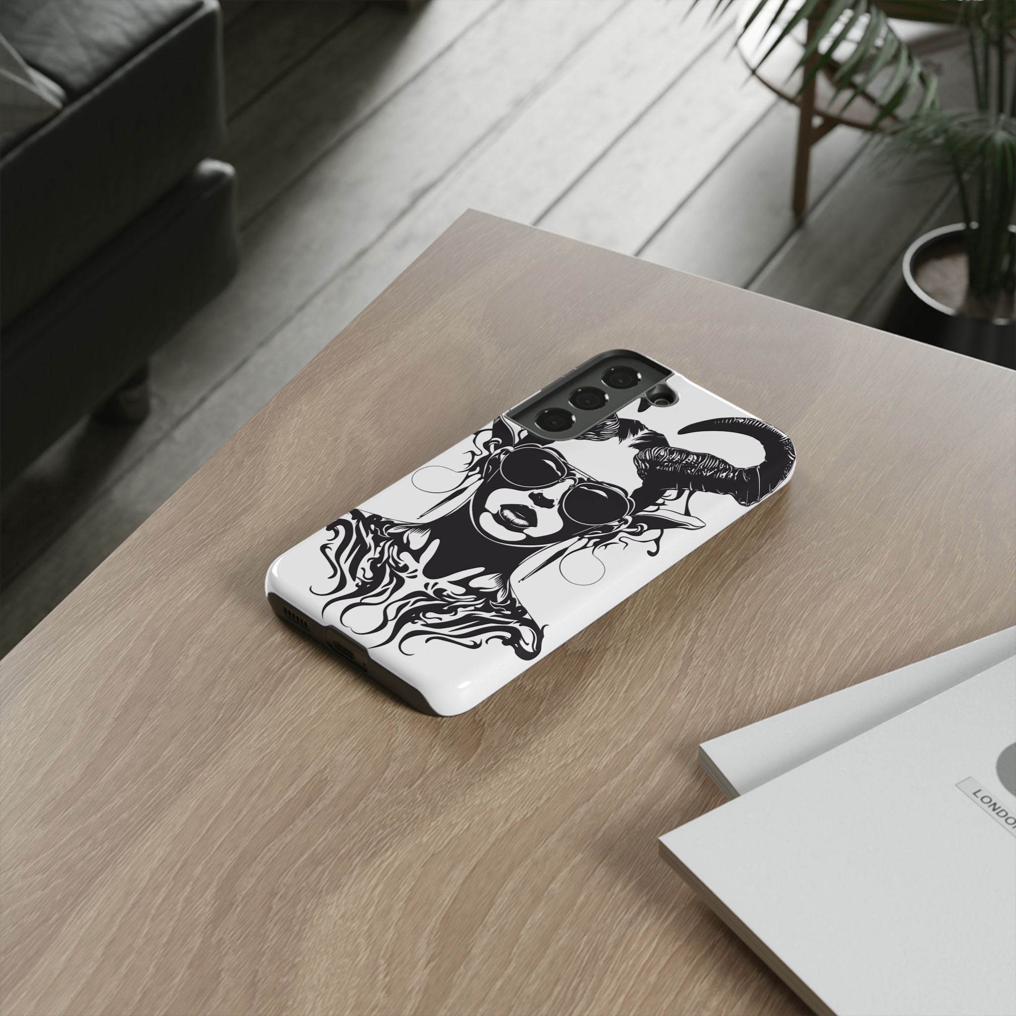 Tough Cases: Stylish Phone Case with Edgy Design, Protective Cover, Gift for Her, Trendy Accessories, Unique Art, Holiday Present