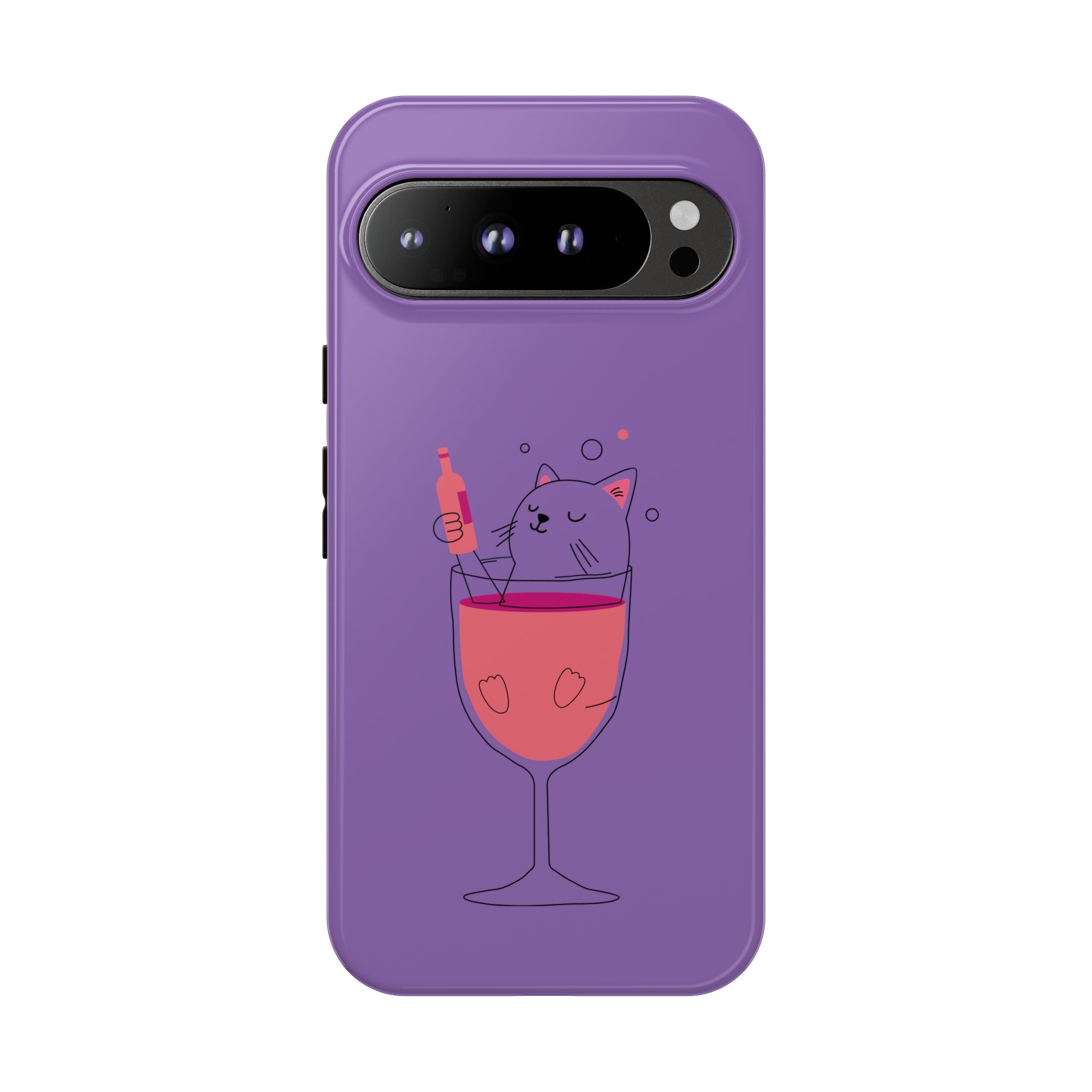 Cute Cat Phone Case, Fun Gift for Cat Lovers, Colorful Phone Cover, Pet Lover Accessory, Unique Cat Themed Case