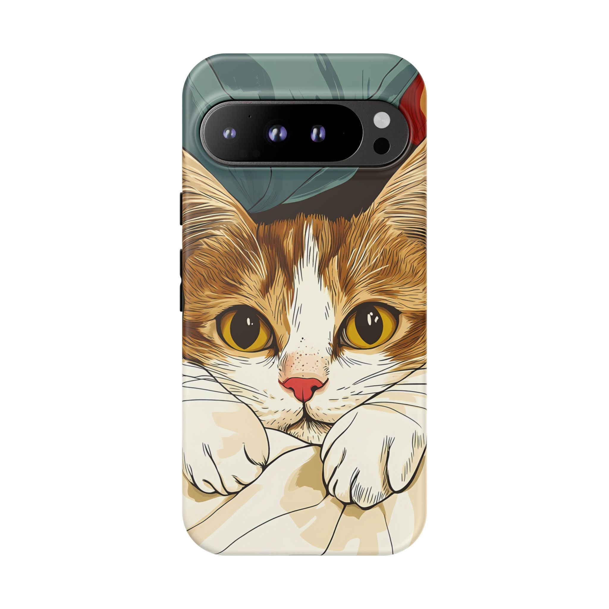 Cute Cat Phone Case - Ideal for Cat Lovers, Pet Owners, Birthday Gifts, Smartphone Accessories, Funny Pet Humor