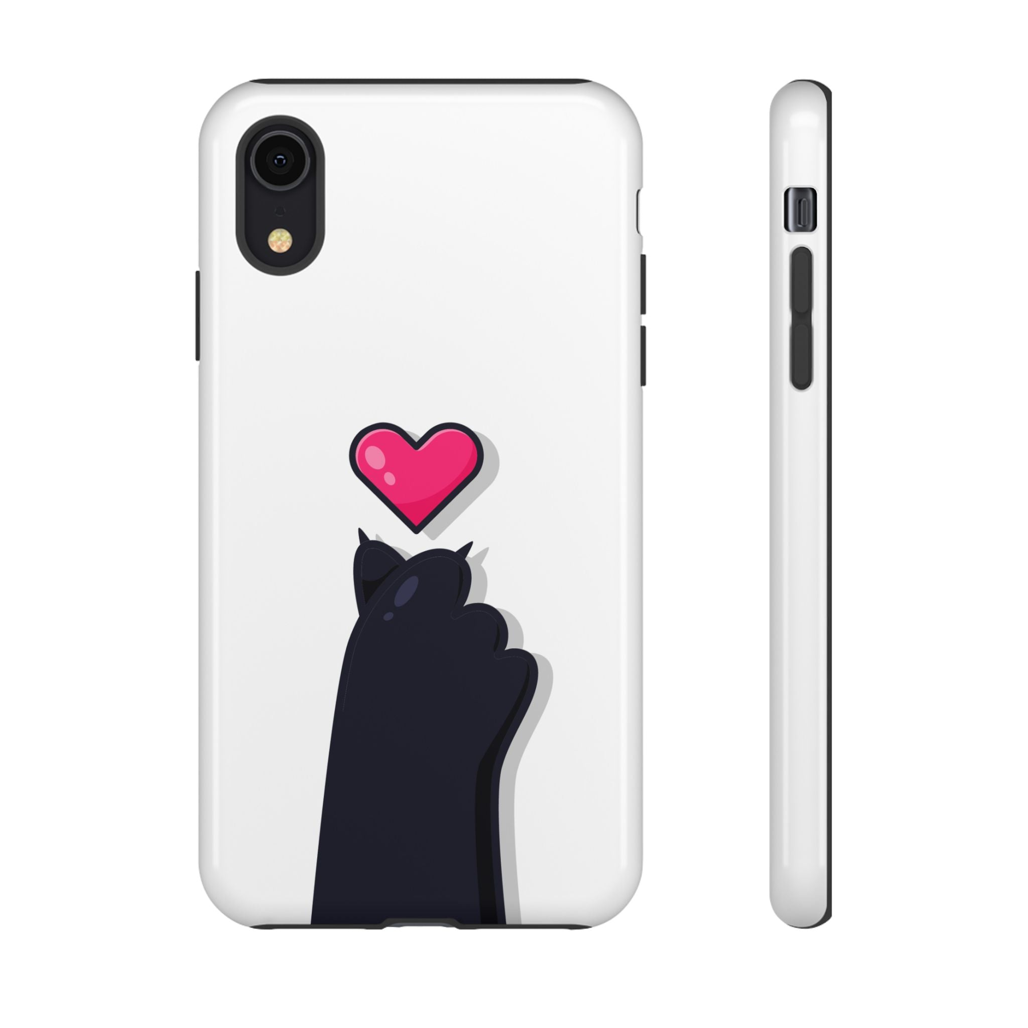 Cute Cat Love Phone Case, Tough Cell Phone Cover, Animal Lover Gifts, Pet Parent Accessories, Valentine's Day Essentials
