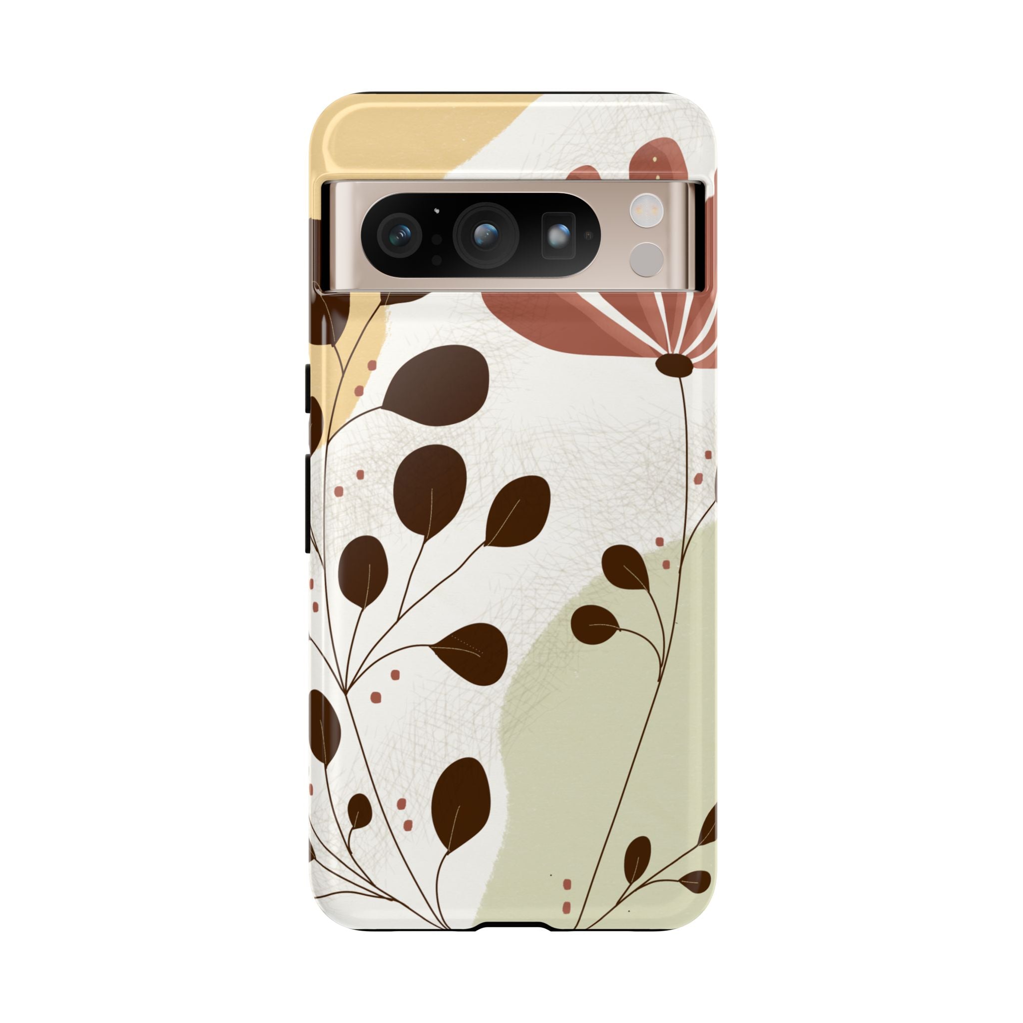 Floral Phone Case - Stylish Tough Cases for Women, Trendy Phone Cover, Gift for Her, Birthday Present, Everyday Use