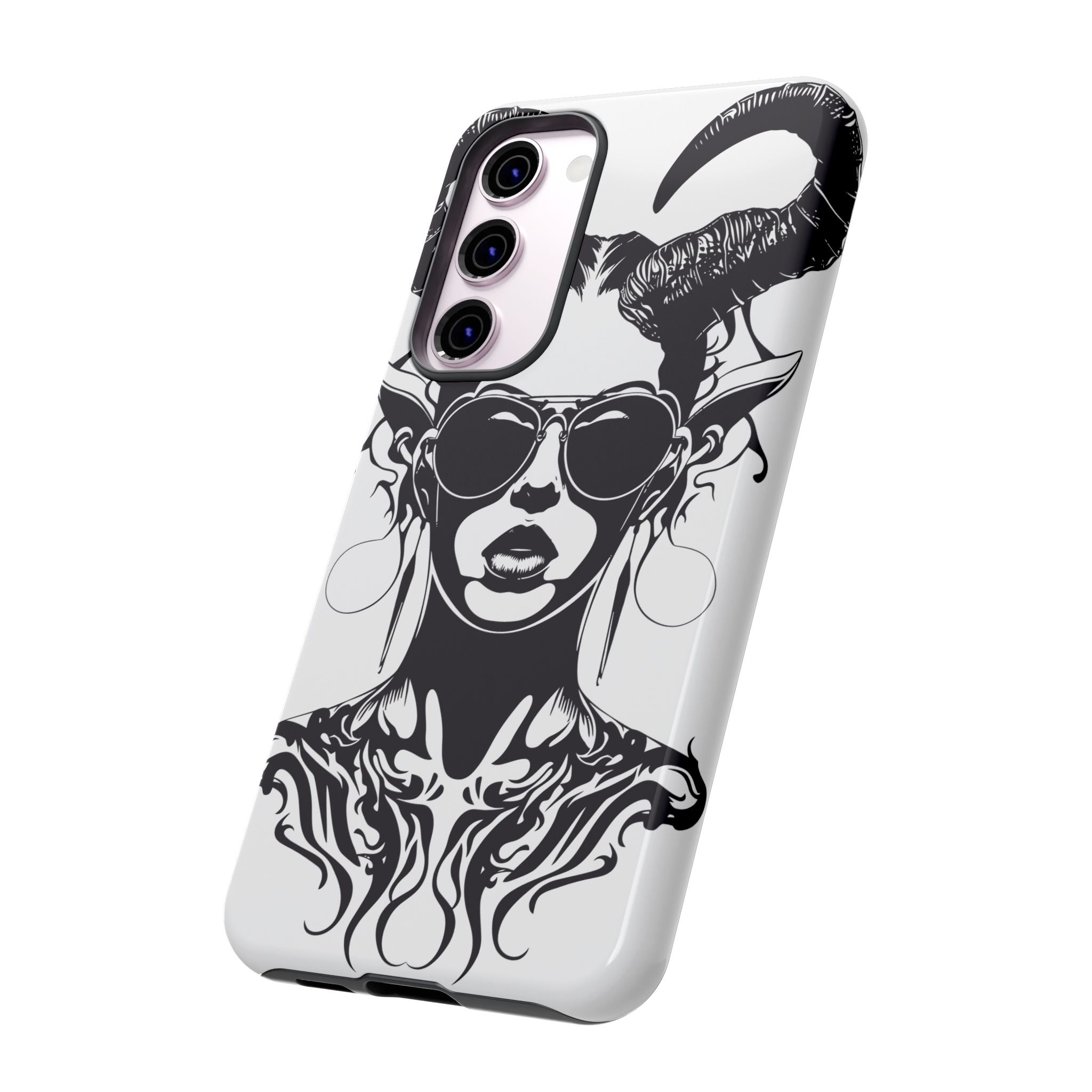 Tough Cases: Stylish Phone Case with Edgy Design, Protective Cover, Gift for Her, Trendy Accessories, Unique Art, Holiday Present