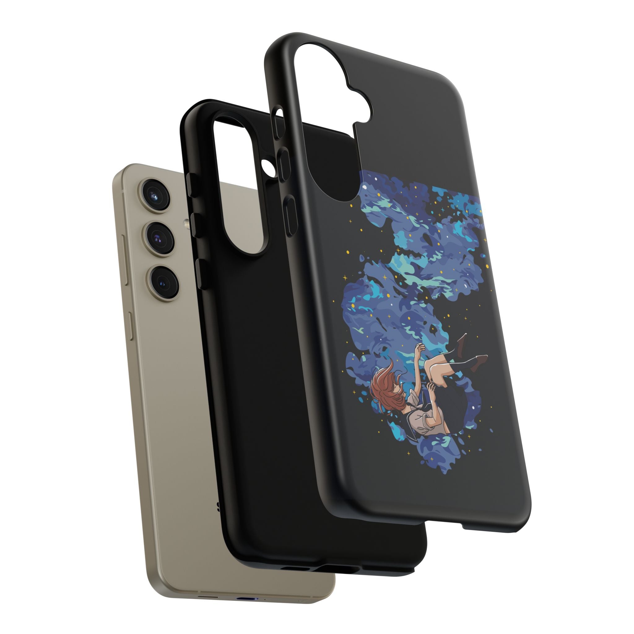 Tough Cases Phone Case - Artistic Galaxy Design, Cute Sleeve for Teens, Gift for Students, Unique Mobile Accessory, Trendy Tech Protection
