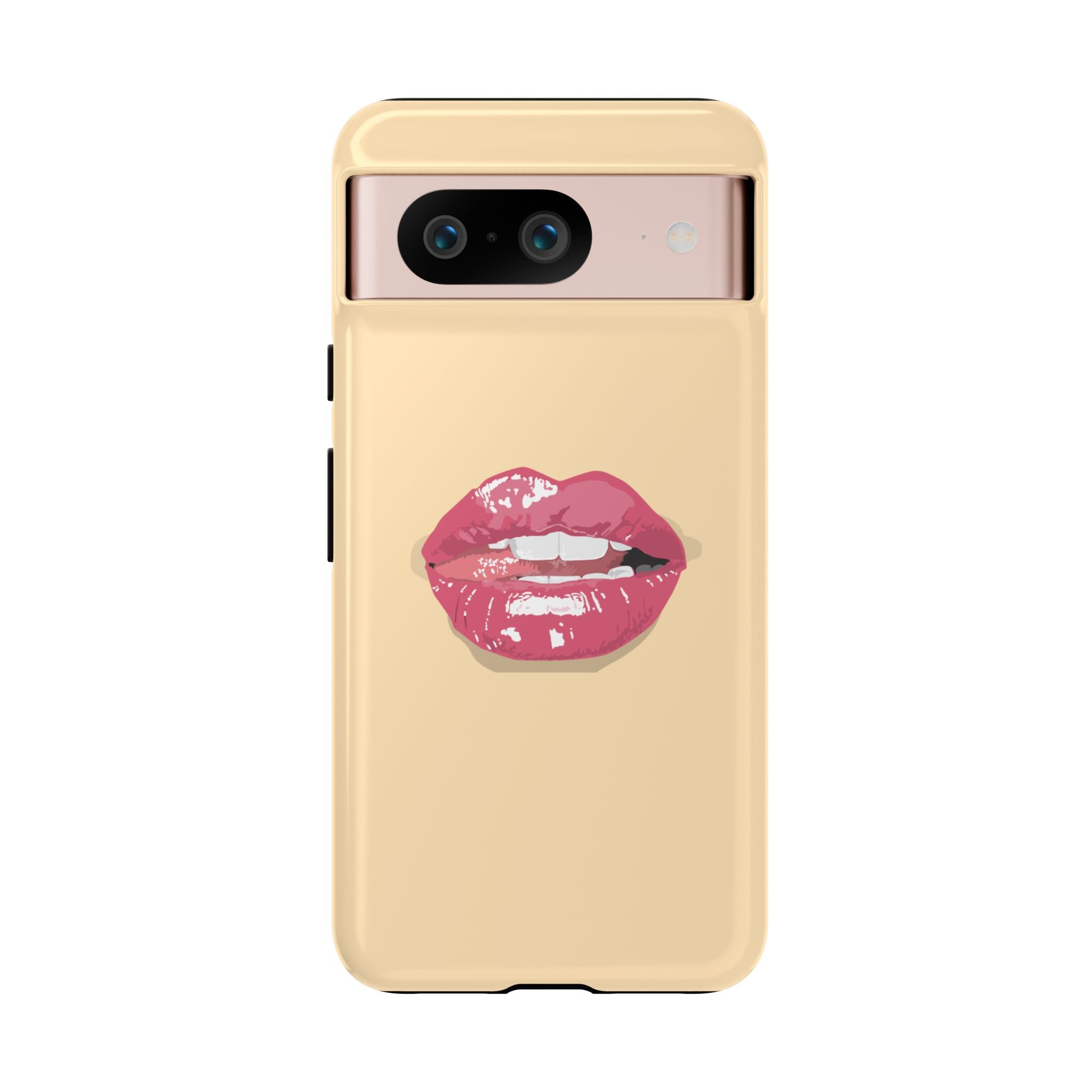 Stylish Phone Case with Lip Print, Trendy Mobile Cover, Fashion Accessory, Gift for Her, Cute Cell Phone Case