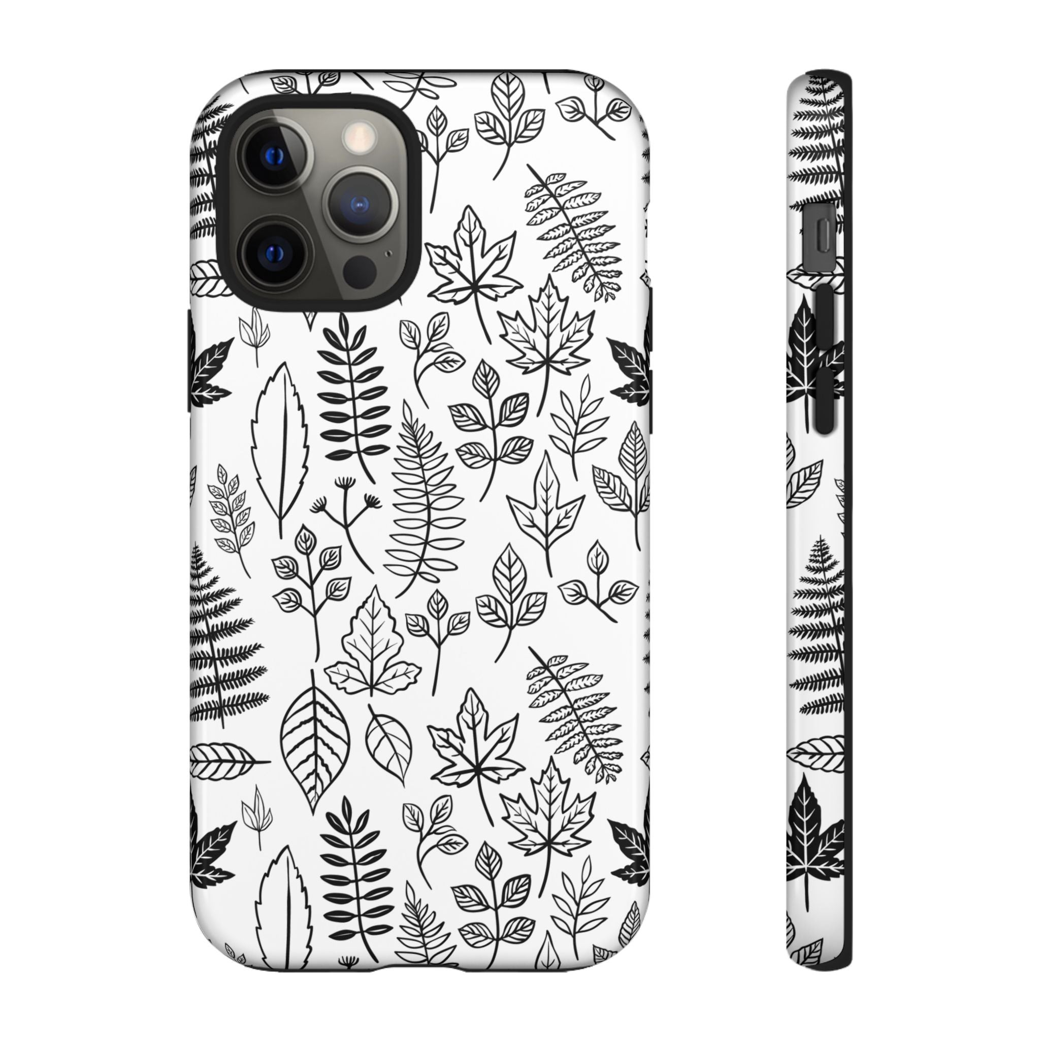 Stylish Phone Case for Nature Lovers, Botanical Design, Gift for Her, Fall Accessories, Customizable Tech Gear