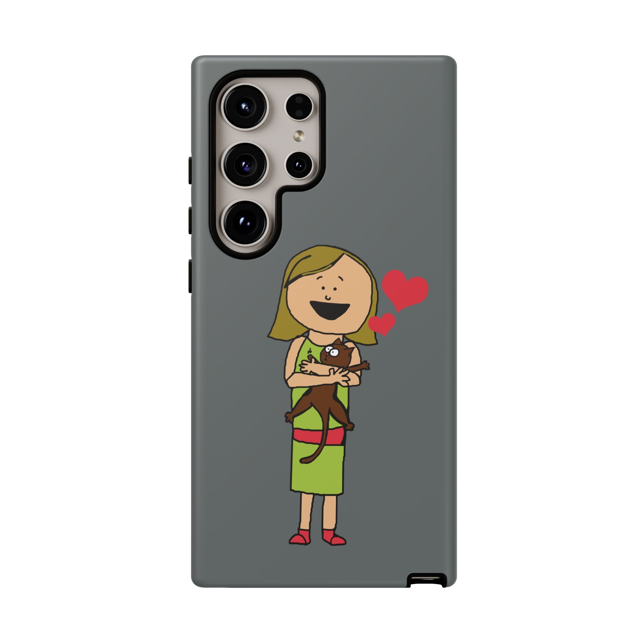Pet Lover's Phone Case, Cute Animal Phone Cover, Gift for Dog Lovers, Cartoon Design, Fun Smartphone Accessory