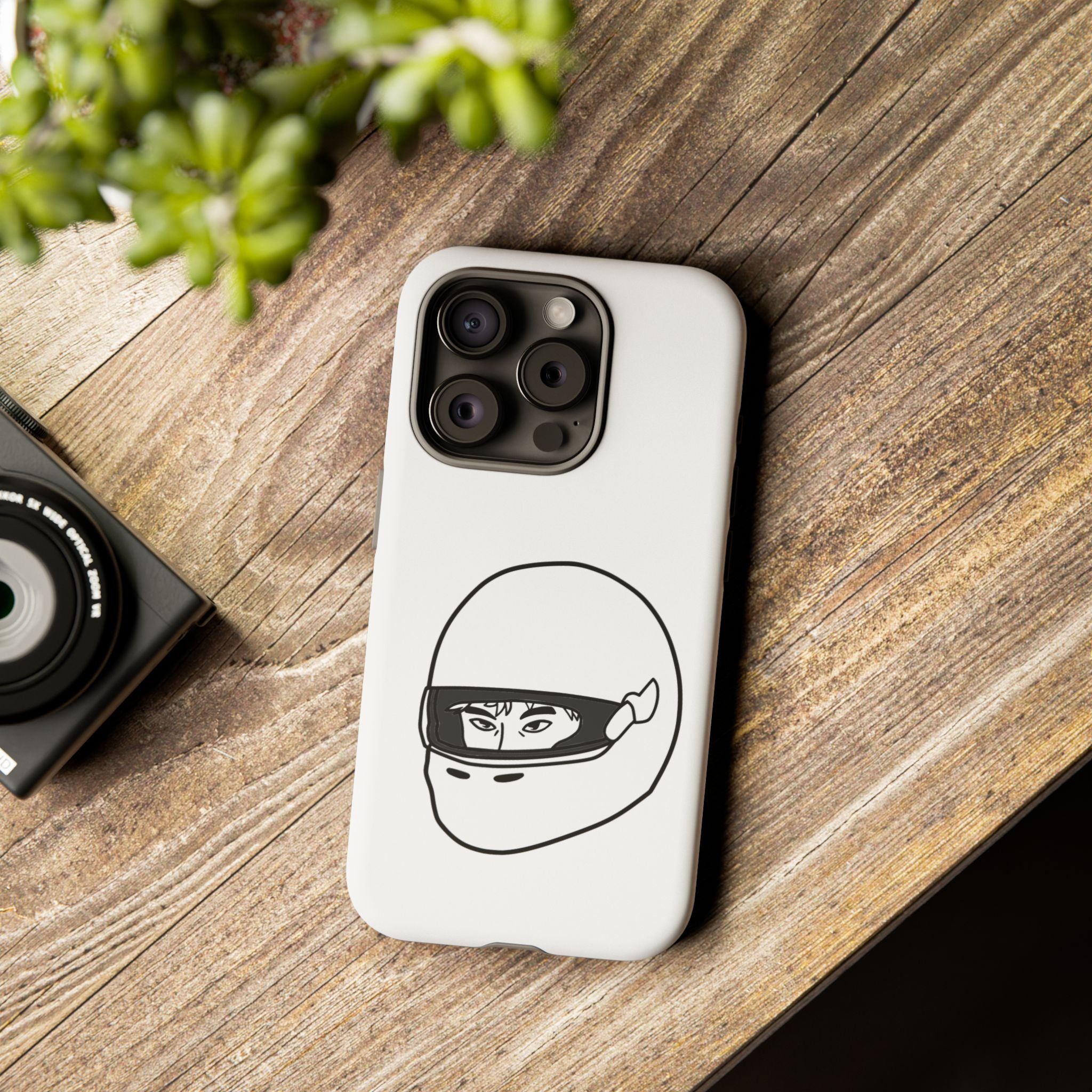 Stylish Phone Case with Racing Helmet Design | Tough Cases | Unique Gift, Motorcycle Enthusiast, Race Lover, Custom Accessory, Everyday Use