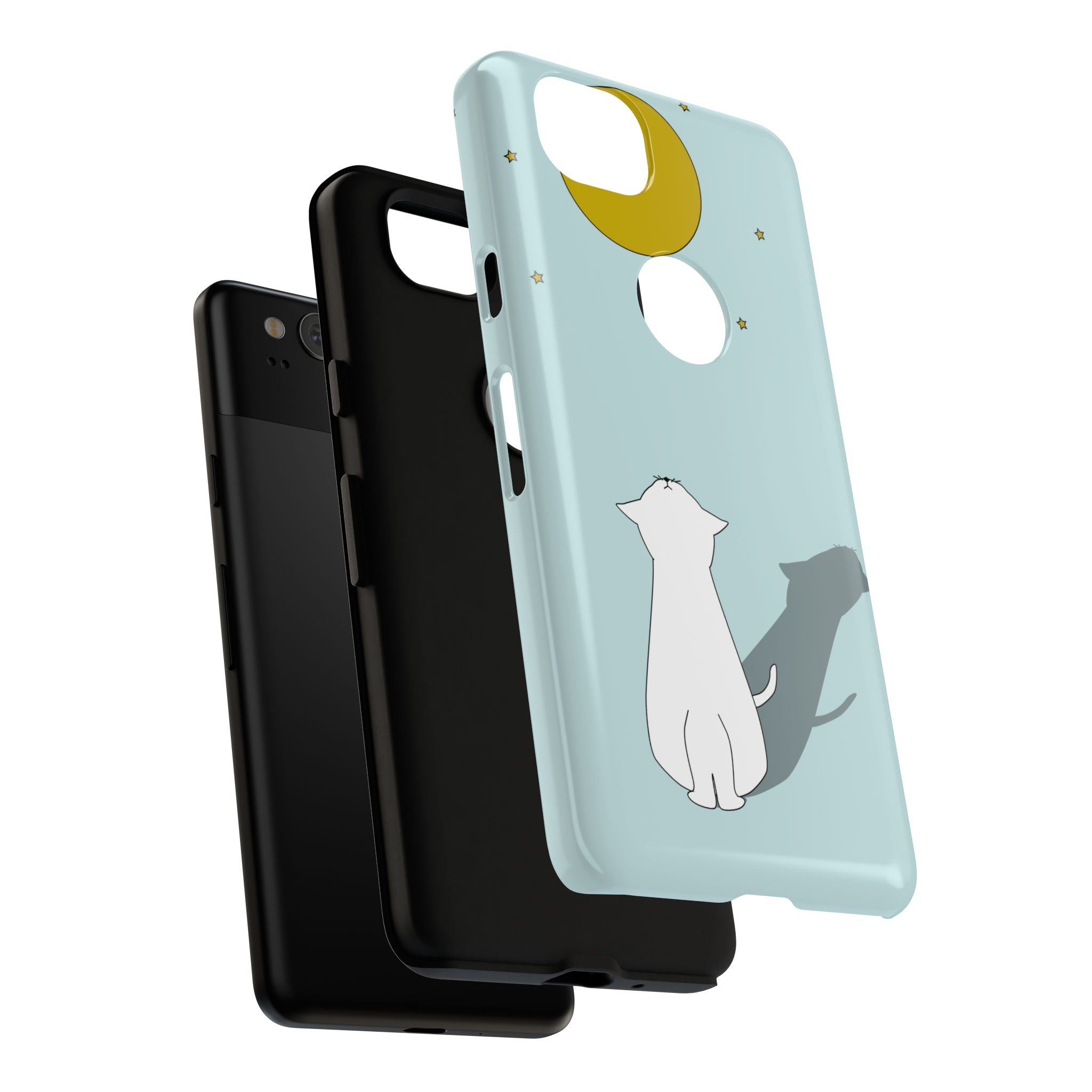 Cute Cat Phone Case, Tough Phone Cover, Pet Lover Gift, Unique Case, Animal Decor, Birthday Gift