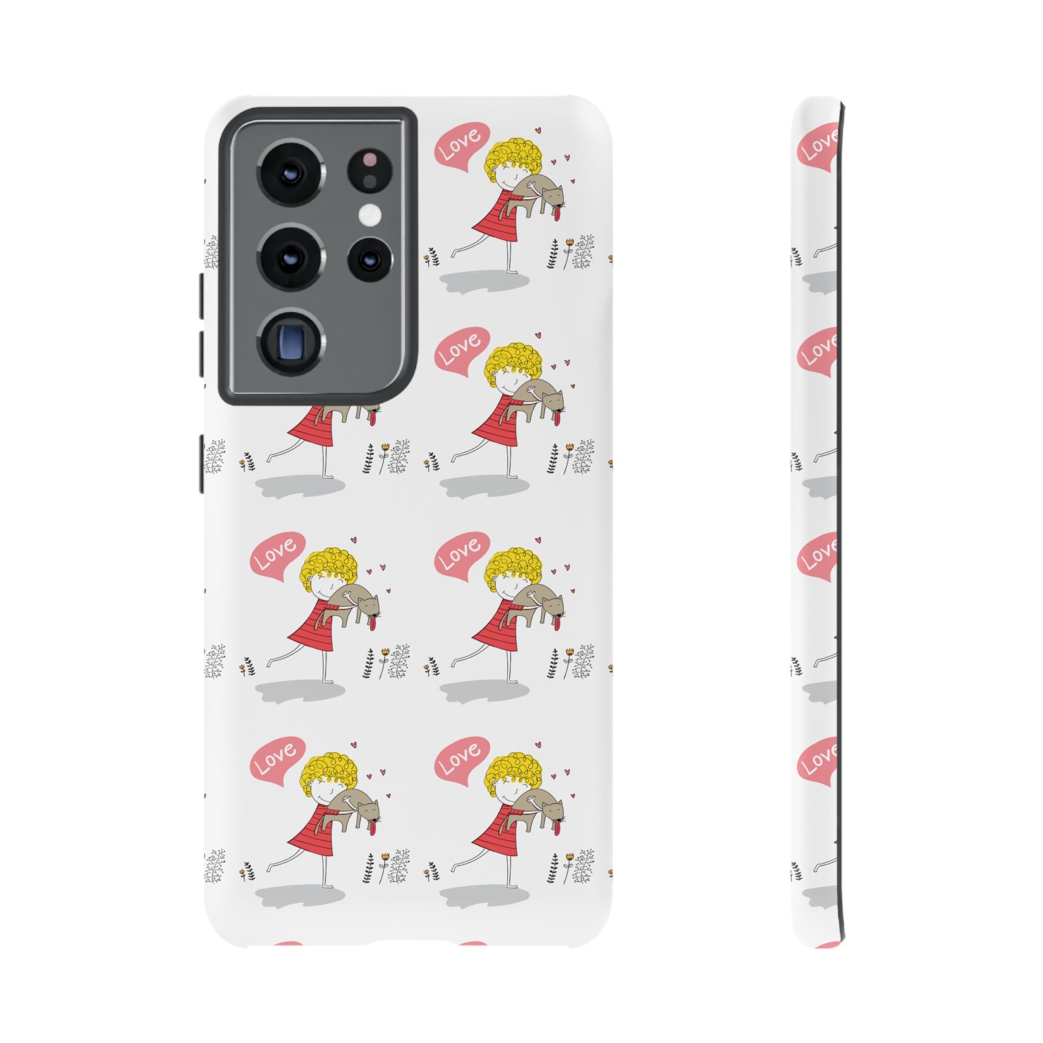 Love-Themed Phone Case | Cute Pet Lover Accessory, Perfect Gift for Birthdays, Anniversaries, Animal Lovers, Valentine's Day
