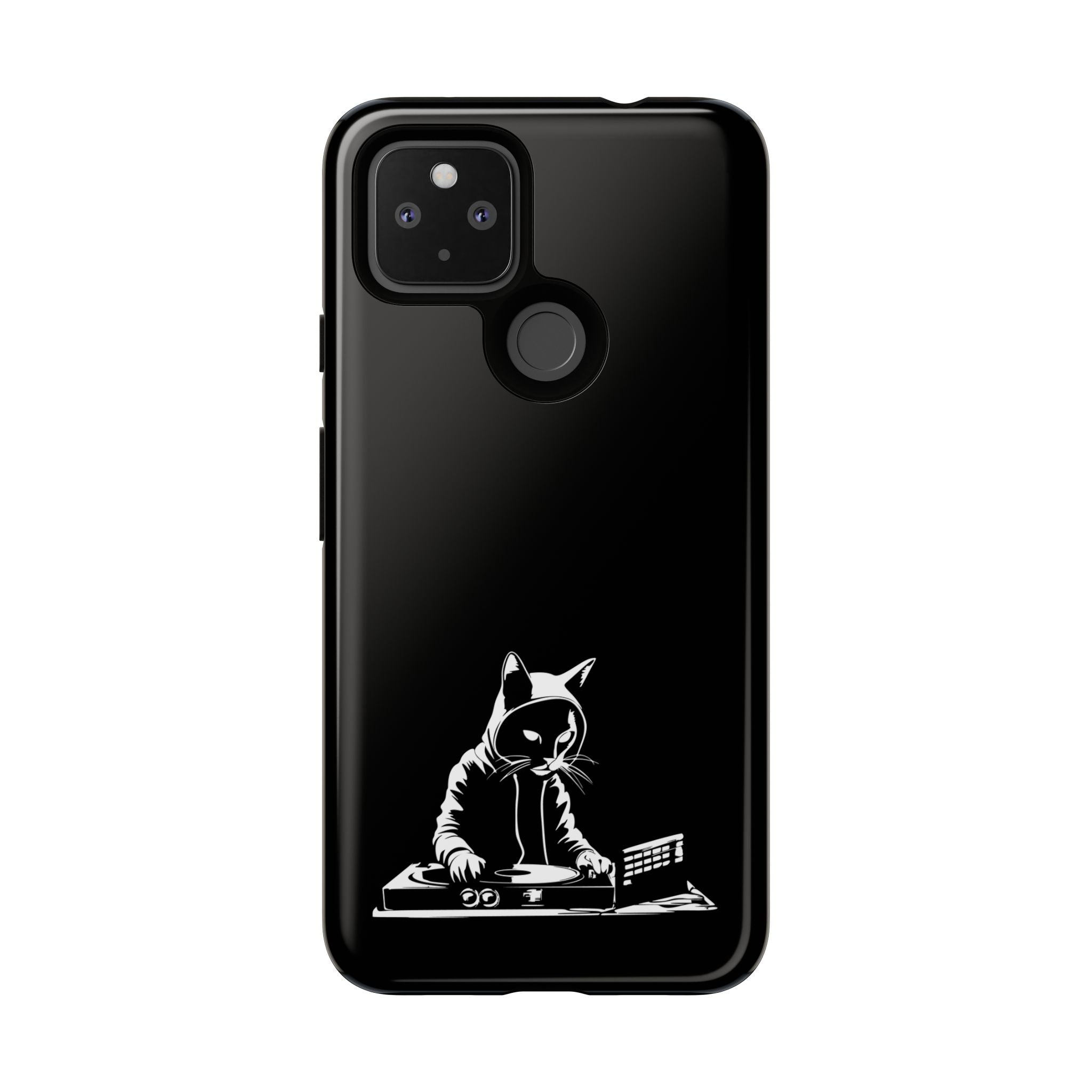 Cat DJ Phone Case | Stylish Tough Cases for Music Lovers, Gift for Cat Owners, Unique Phone Accessory, Cool Tech Gear