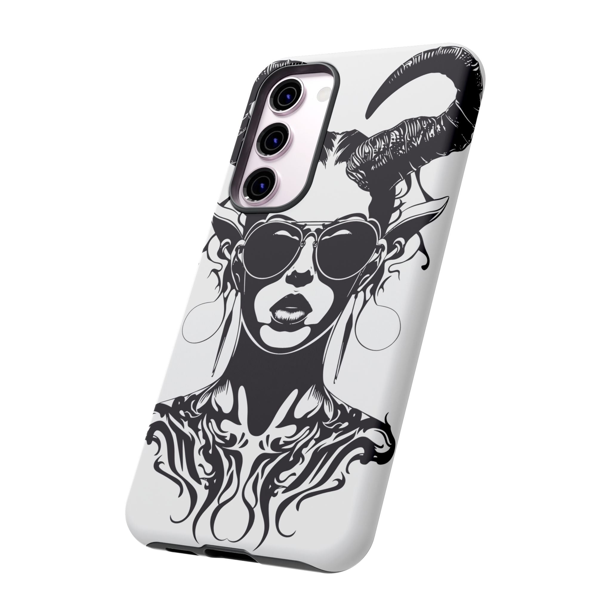 Tough Cases: Stylish Phone Case with Edgy Design, Protective Cover, Gift for Her, Trendy Accessories, Unique Art, Holiday Present