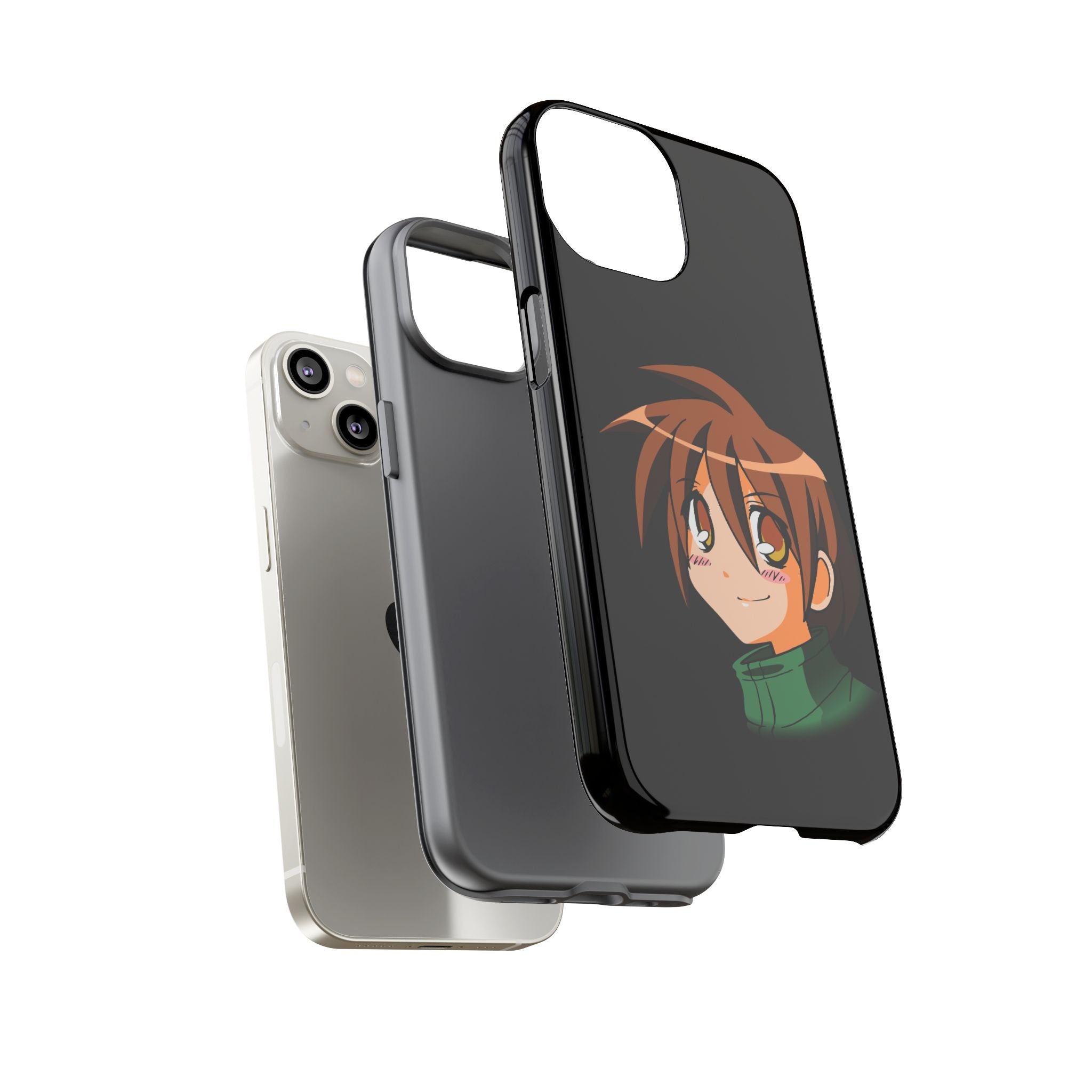 Anime Character Phone Case, Cute Phone Cover, Tough Cases for Teens, Customizable Gift, Geeky Accessories
